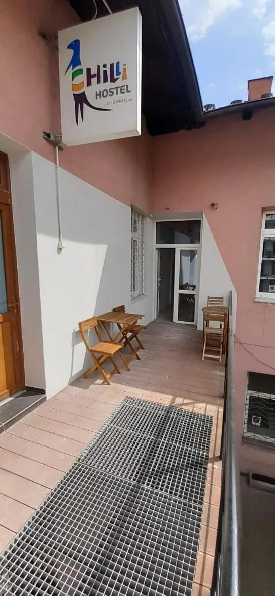 Balcony/Terrace in Kraków Chilli Hostel