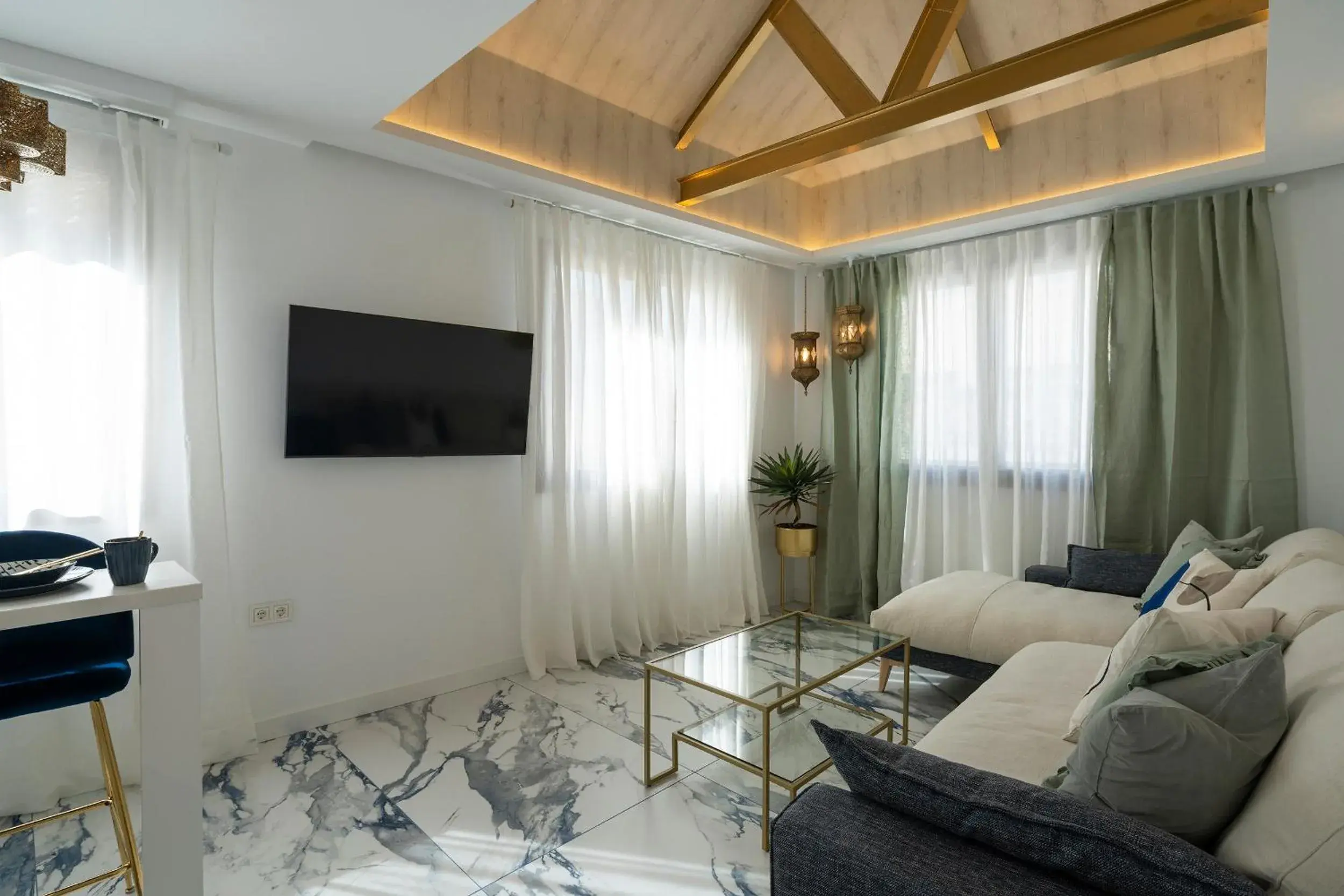 Living room in Palatina Concept Suites Living room in Palatina Concept Suites