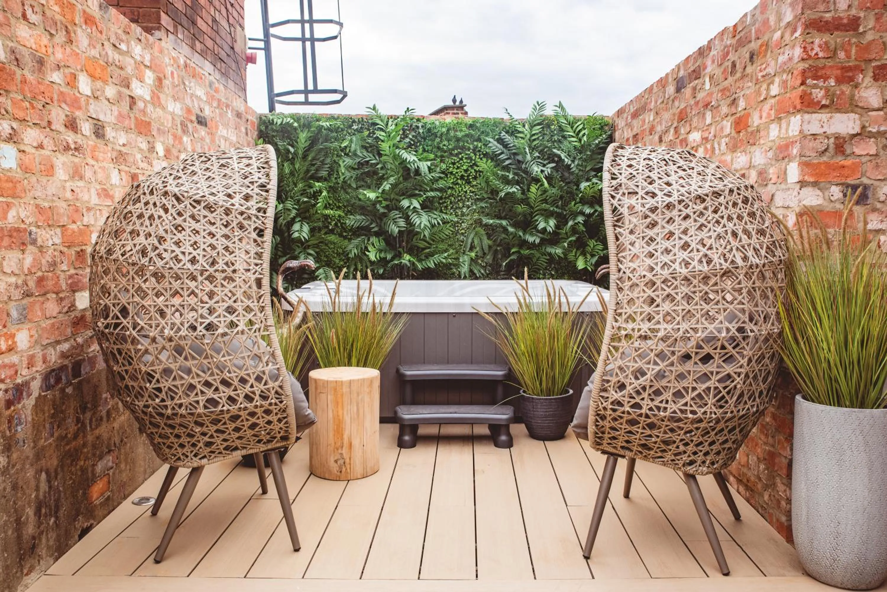 Patio in Impossible Motel