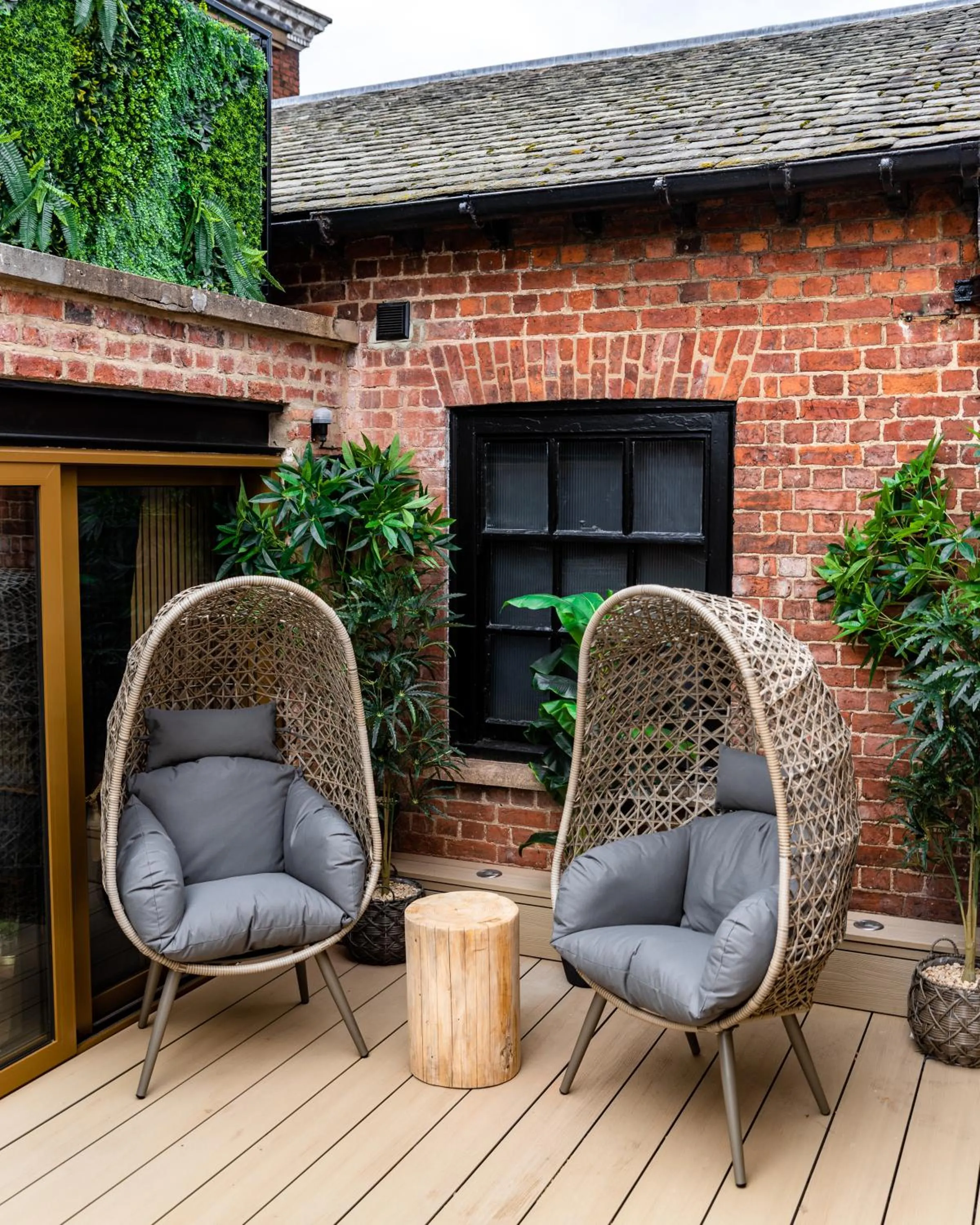 Patio in Impossible Motel