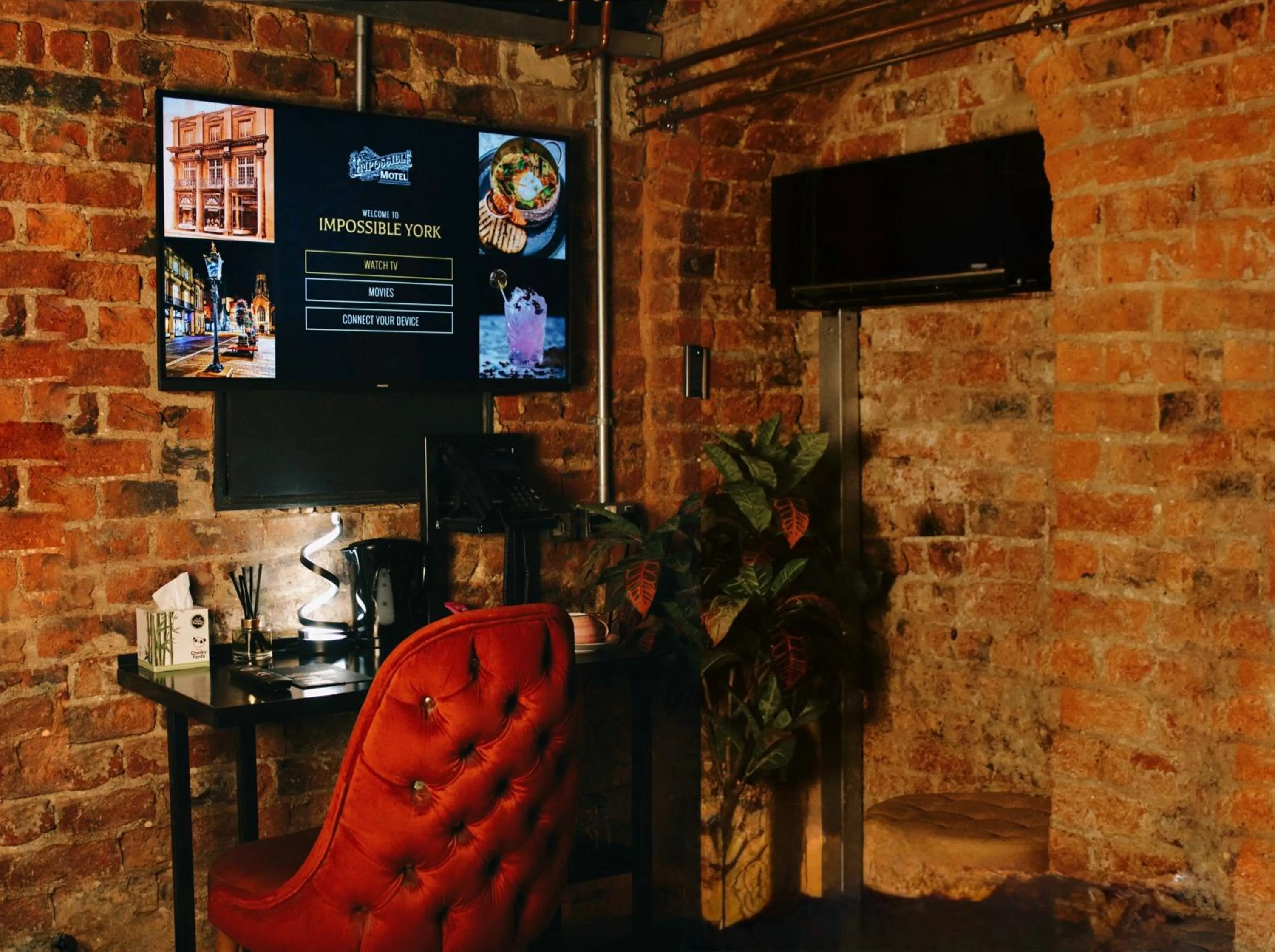 Bedroom in Impossible Motel