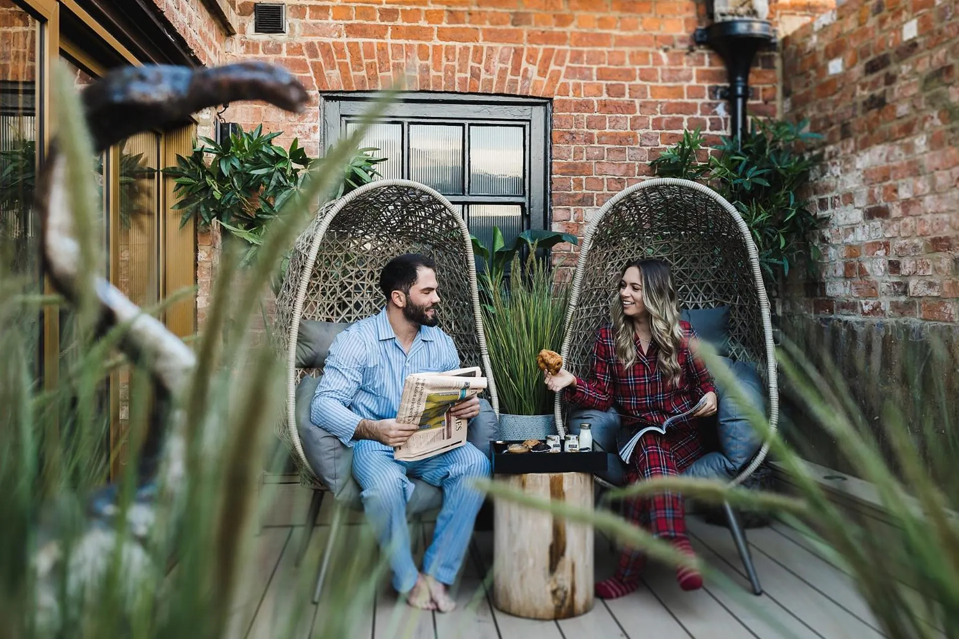 Patio in Impossible Motel