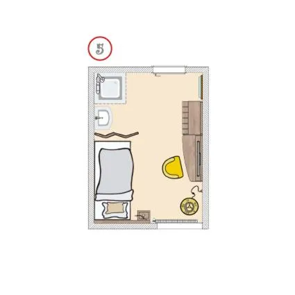 Floor plan in HeimatHerz Hotel Garni