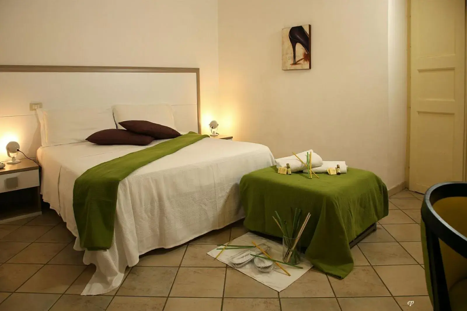 Bed in Caravaggio Hotel Bed in Caravaggio Hotel