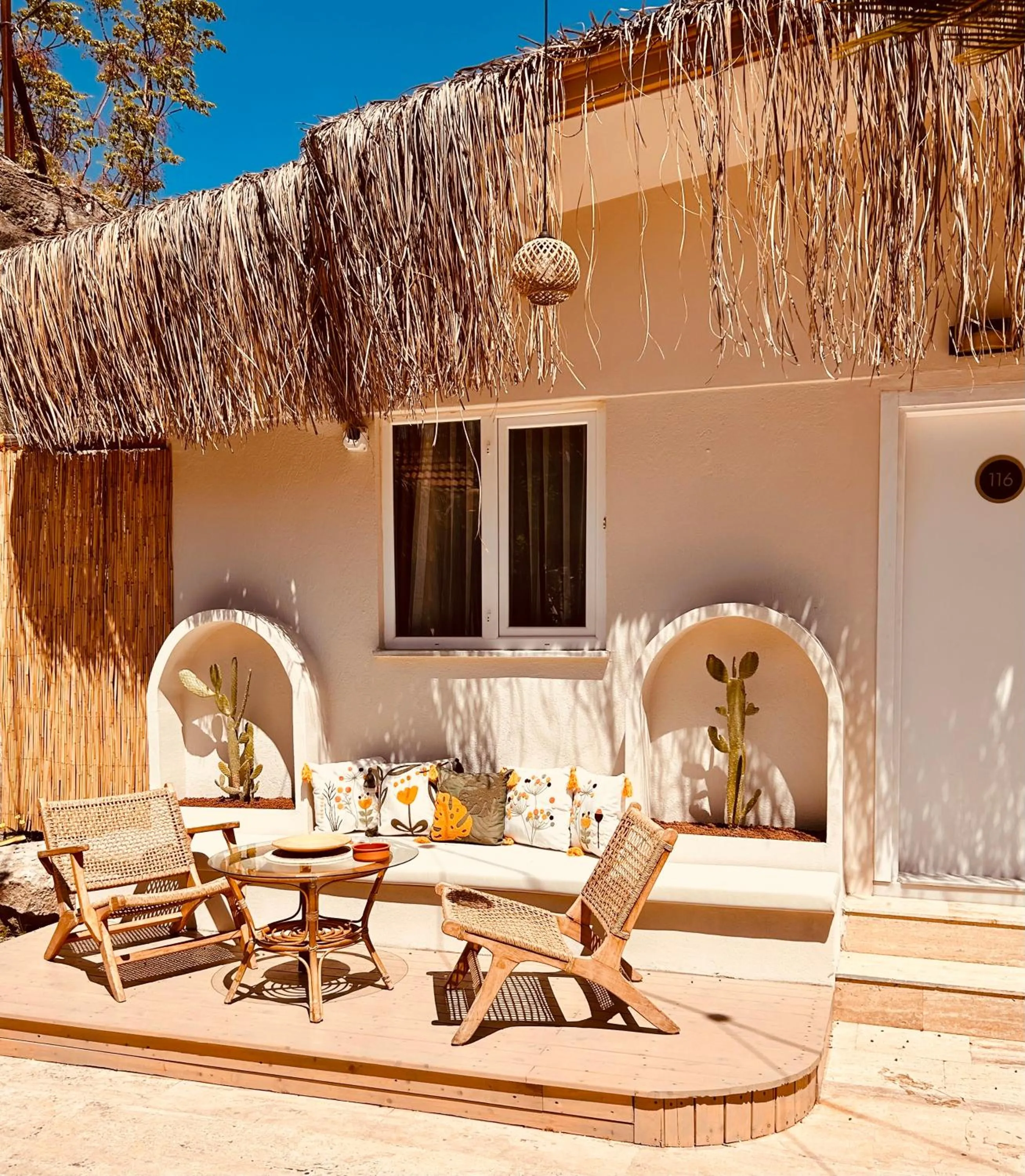 Patio in Kalia Beach Hotel Side