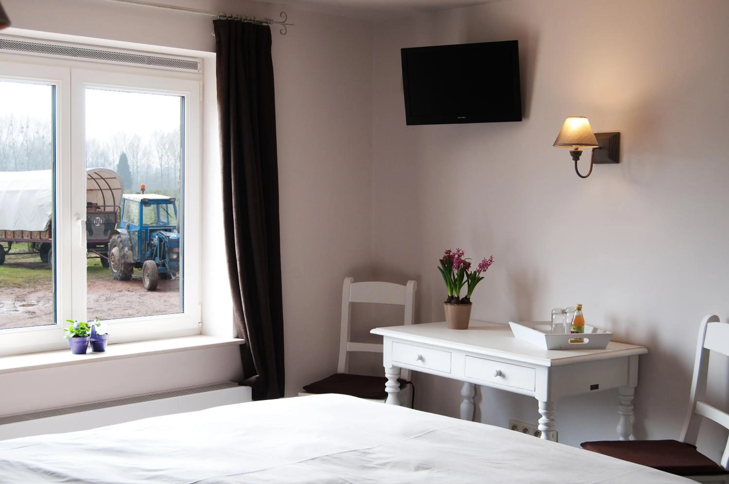 TV and multimedia, Bed in B&B De Fruithoeve