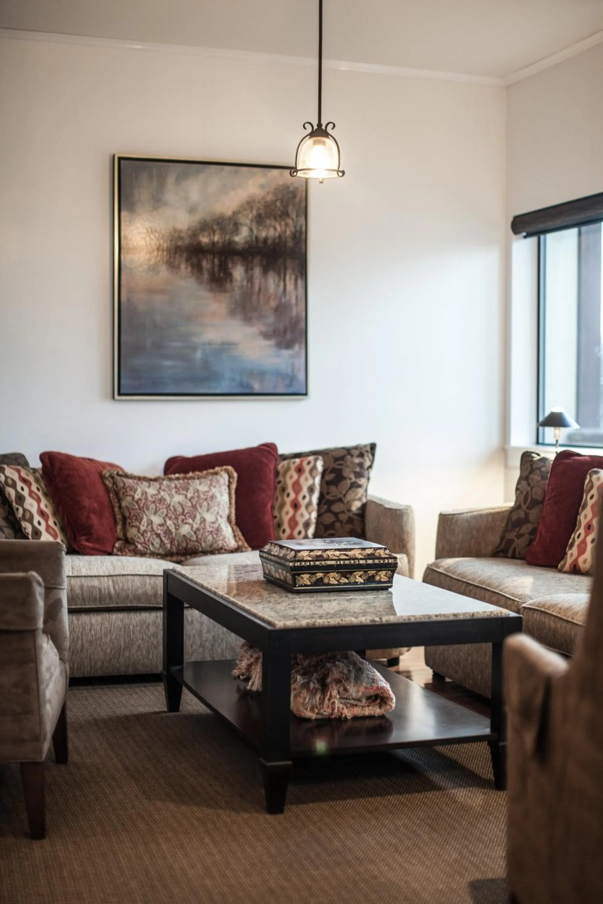 Living room in Alpenglow Penthouse by Revelstoke Vacations