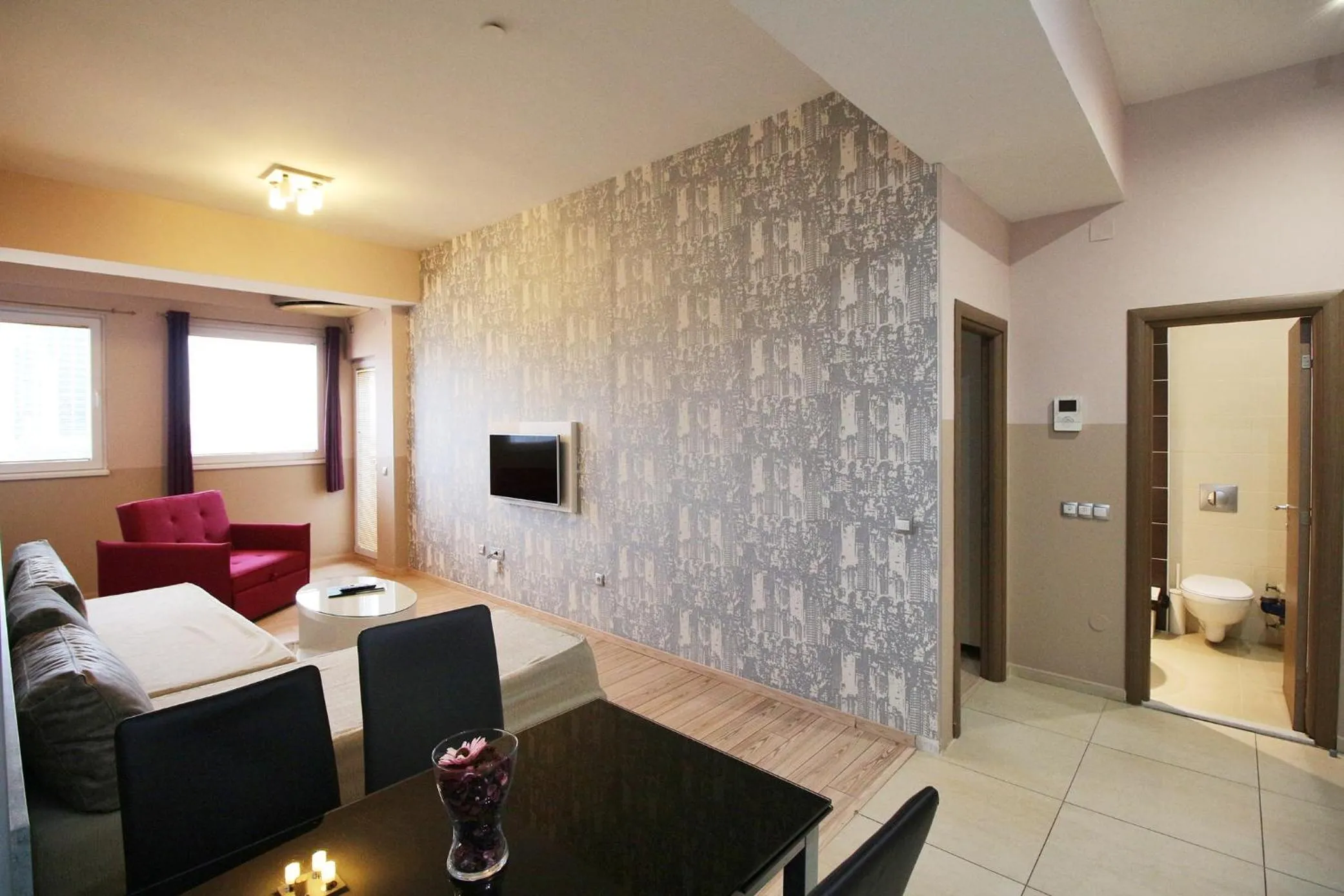 Superior One-Bedroom Apartment with Balcony (5 Adults) in Luxury Skopje Apartments Premium