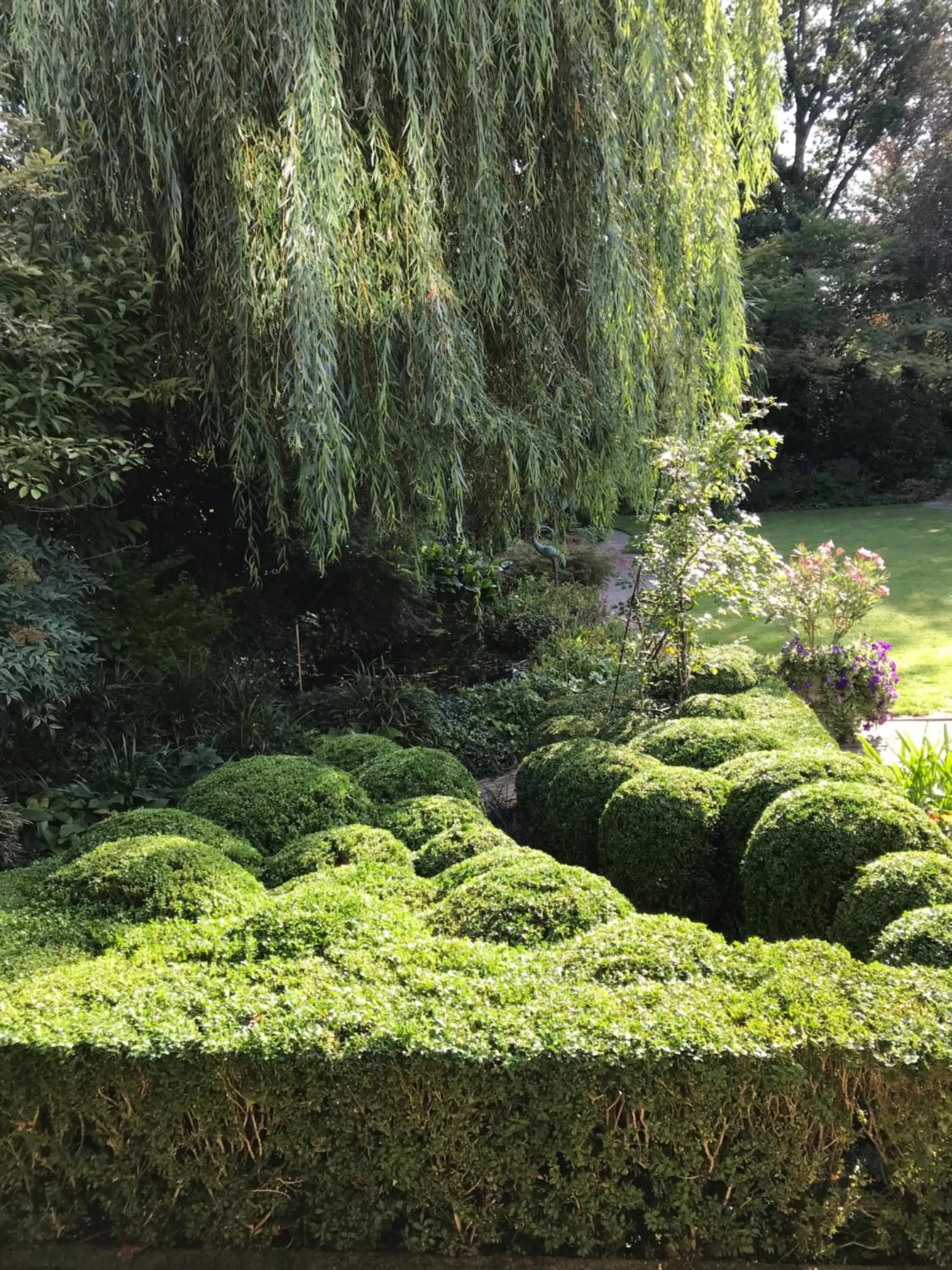 Garden view in B&B Jossefin Tuinen