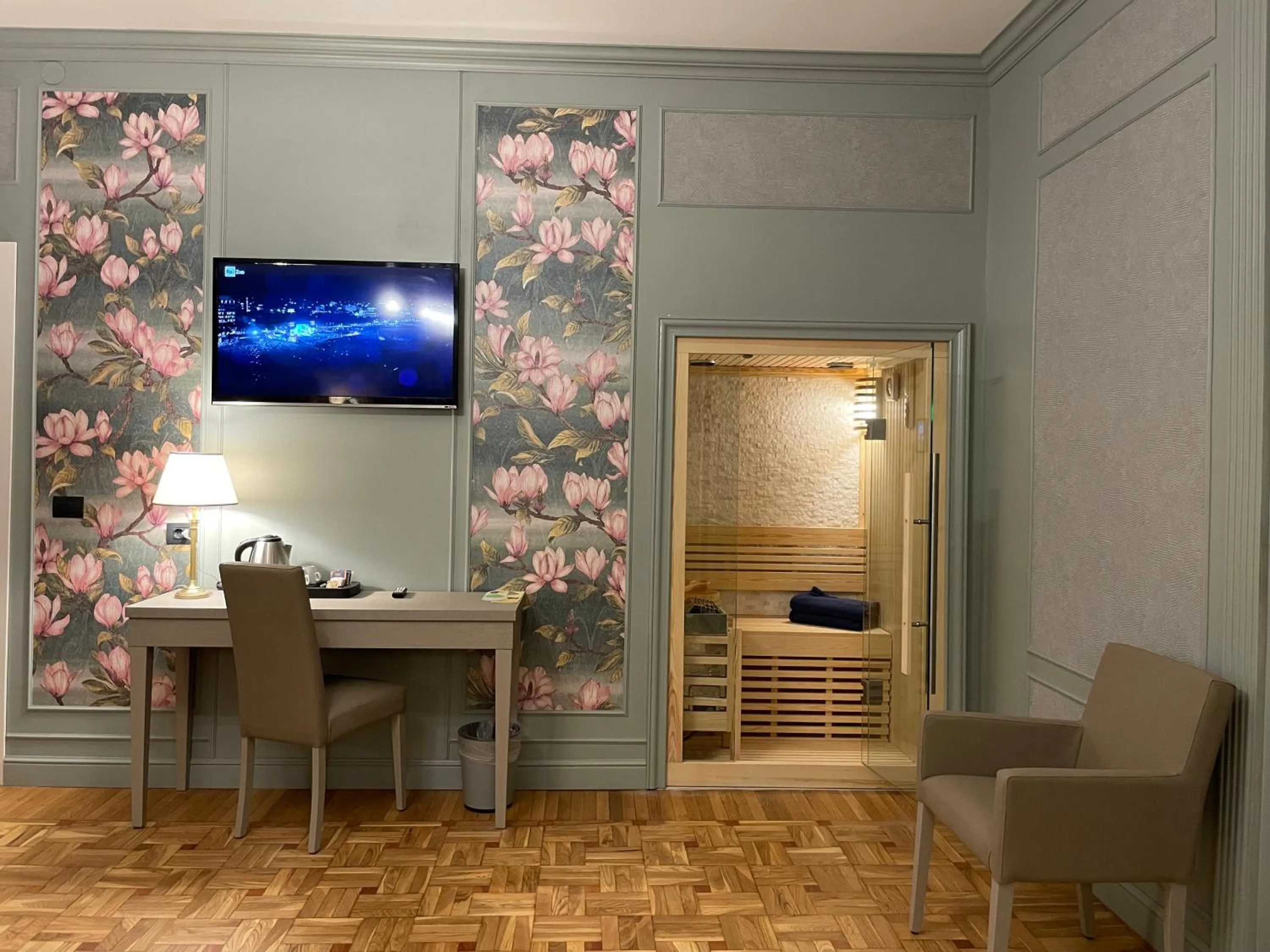 Sauna in Grand Hotel & des Anglais Spa