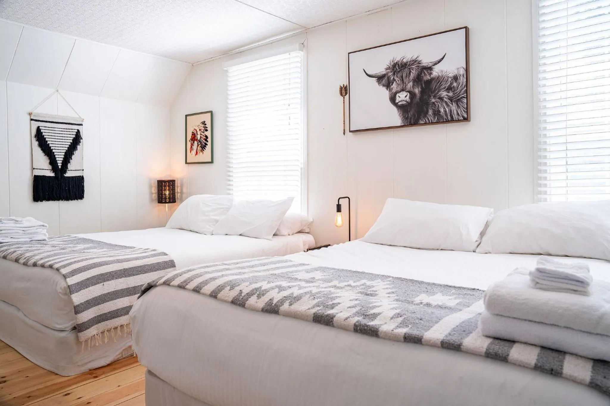 Bed in The Downtown Hive by Revelstoke Vacations