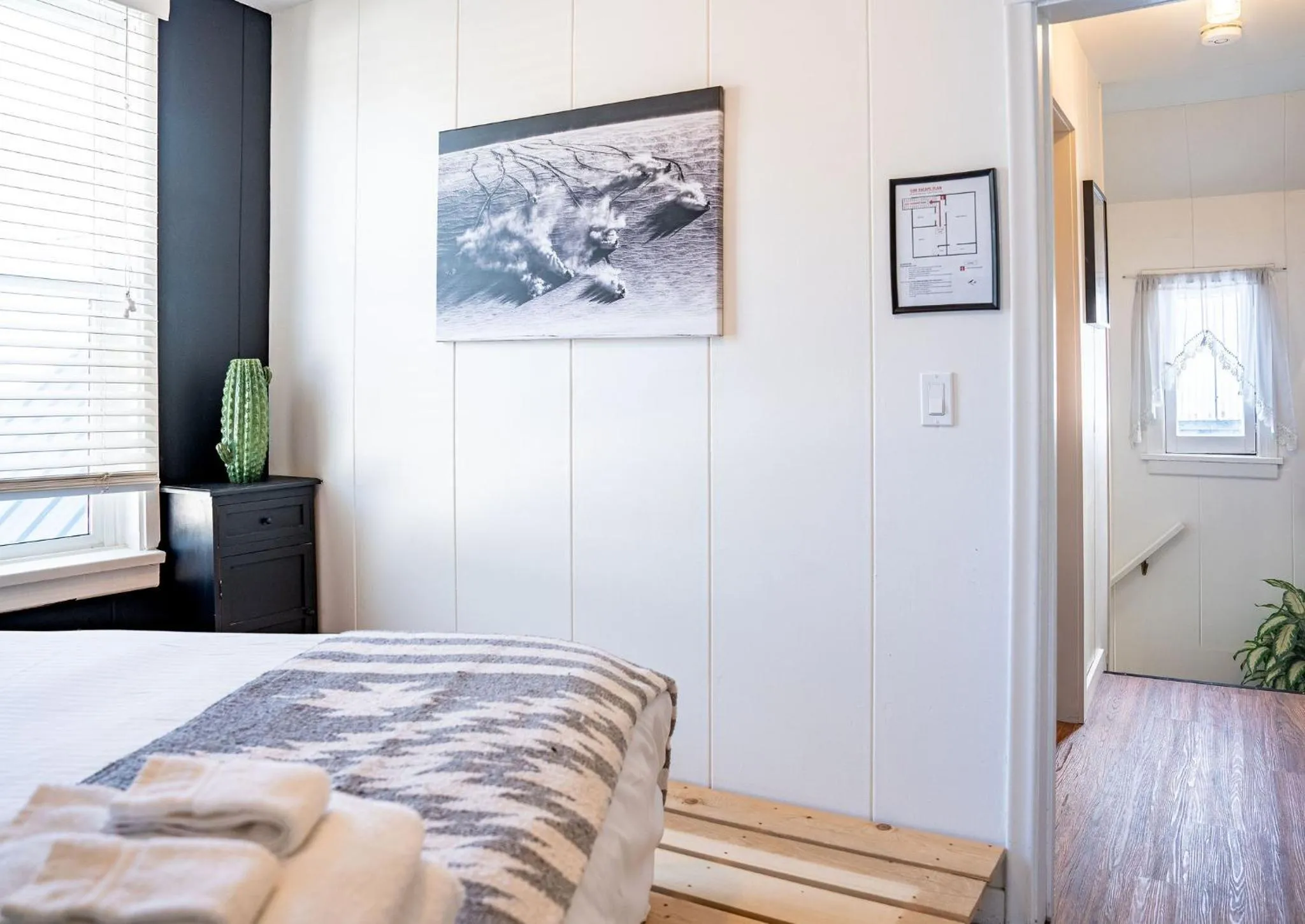 Bed in The Downtown Hive by Revelstoke Vacations