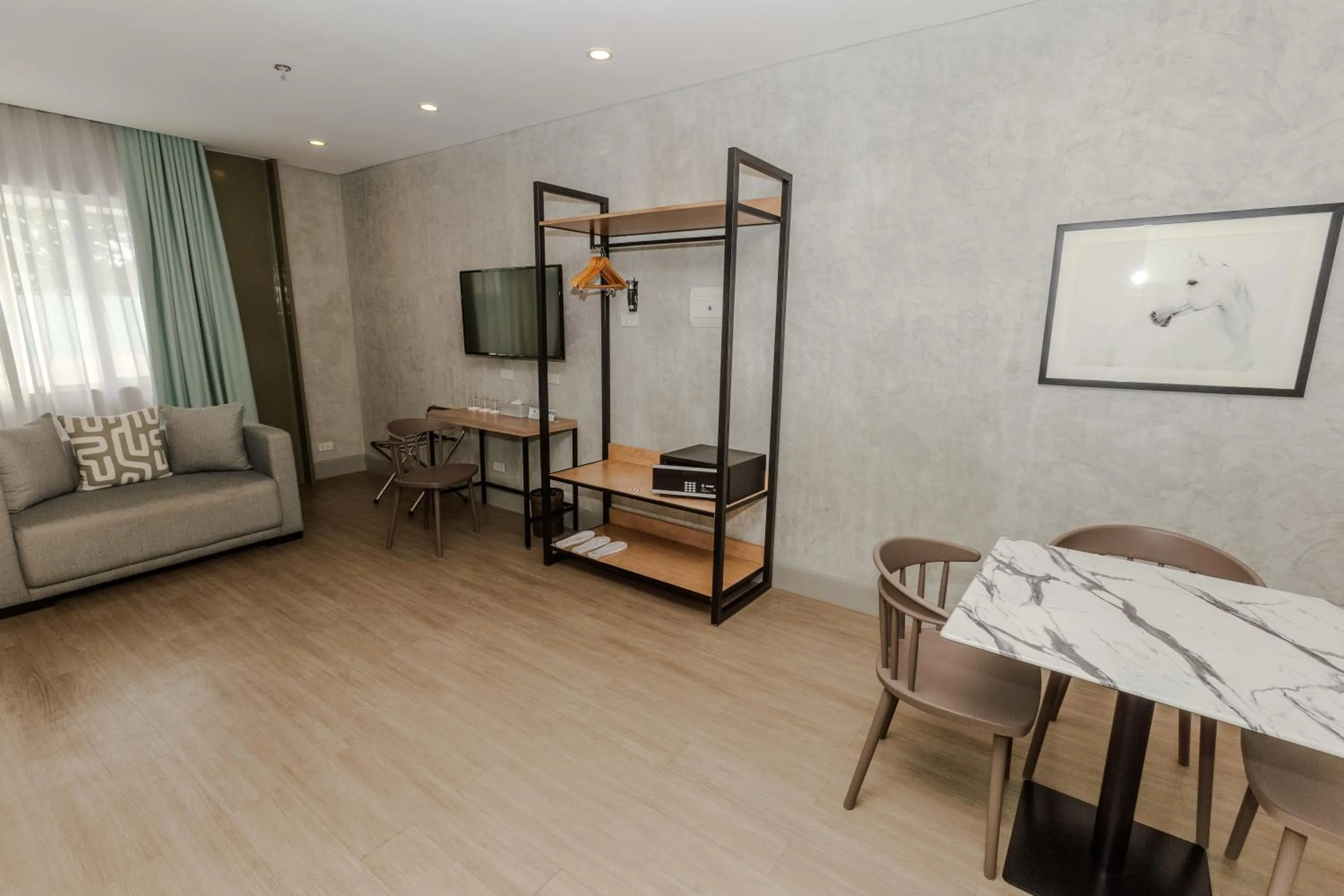 Seating area in Primeway Suites Cebu