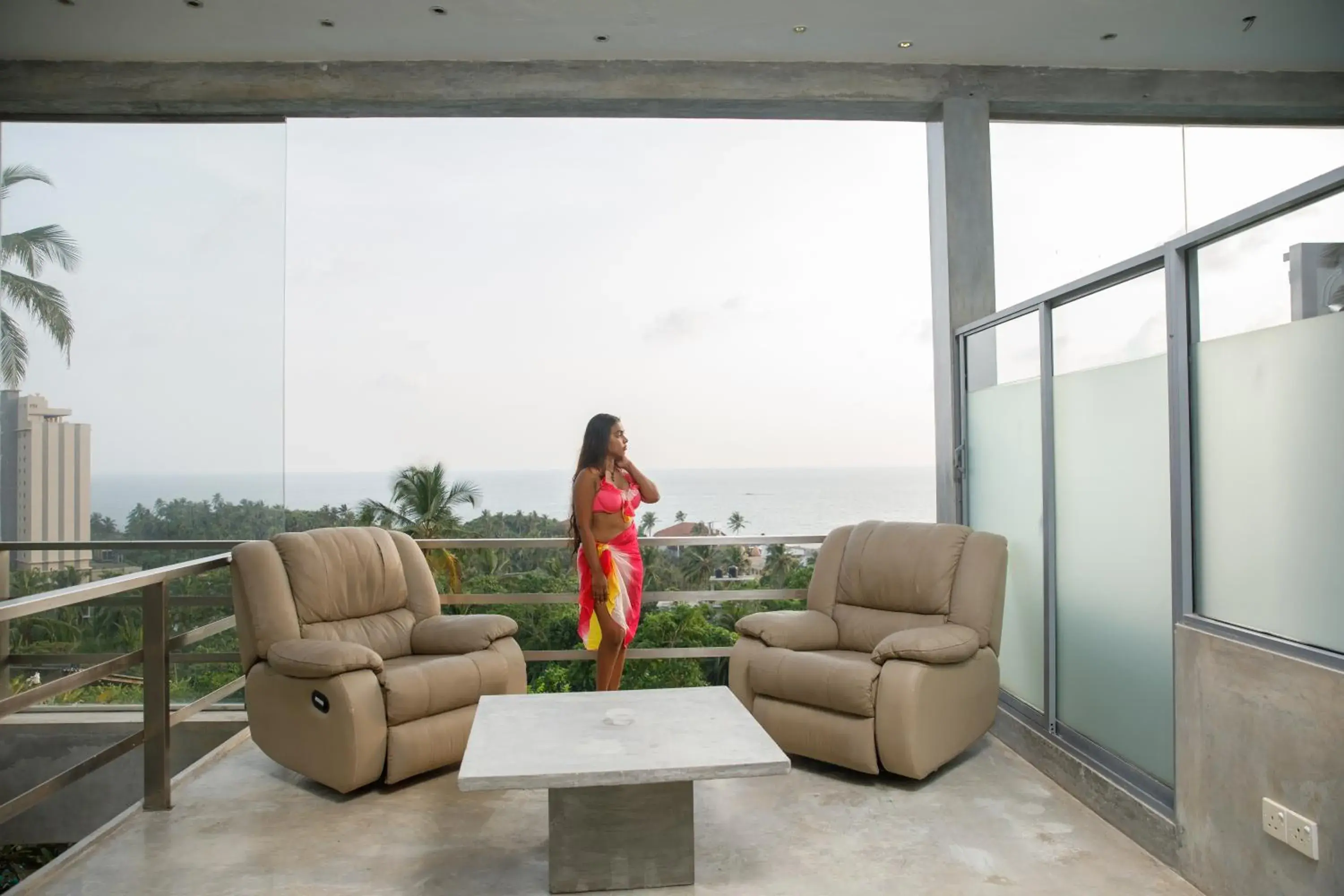 Deluxe Double Room with Sea View in Villa Thawthisa The Boutique Hotel Unawatuna Deluxe Double Room with Sea View in Villa Thawthisa The Boutique Hotel Unawatuna