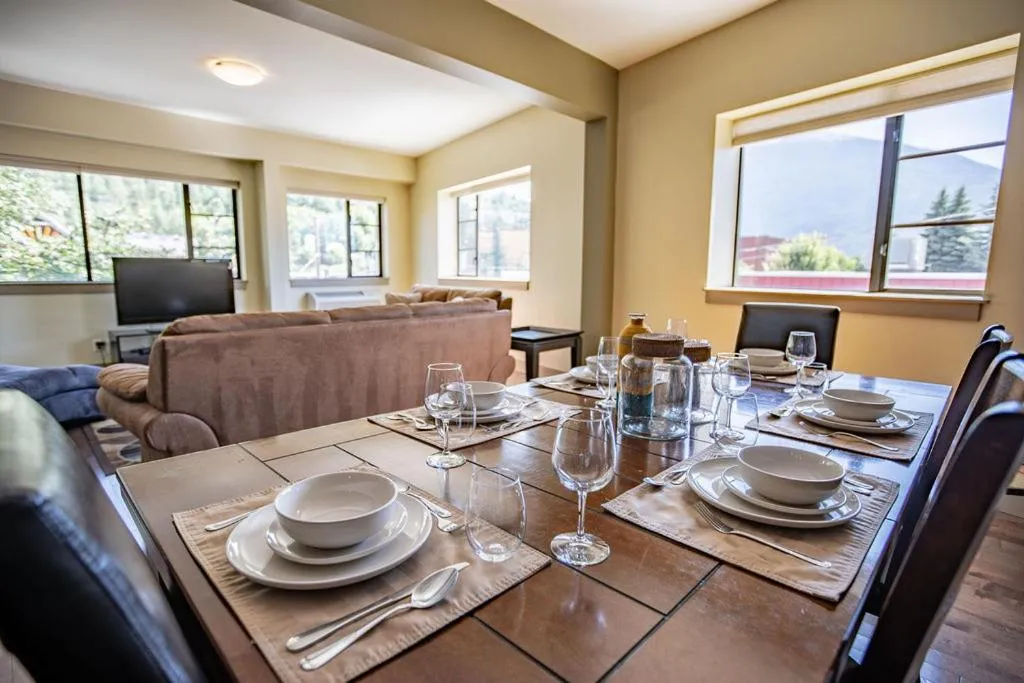 Dining area in Selkirk Snug by Revelstoke Vacations