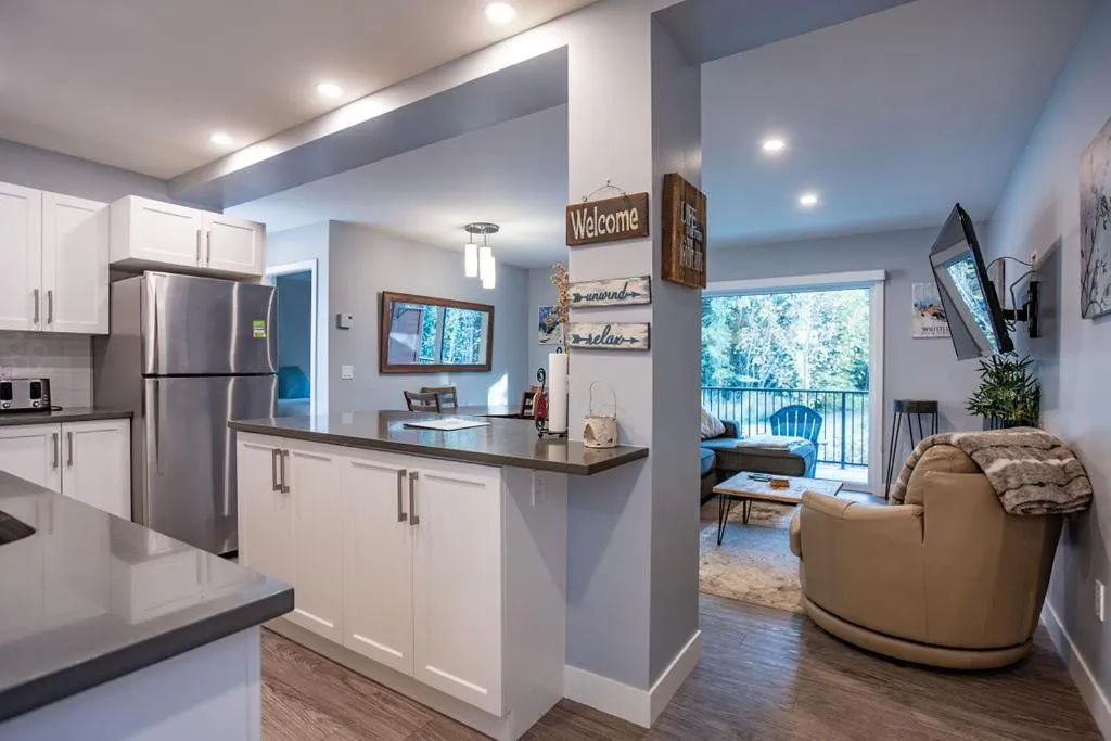 Kitchen or kitchenette in Orford Condo by Revelstoke Vacations