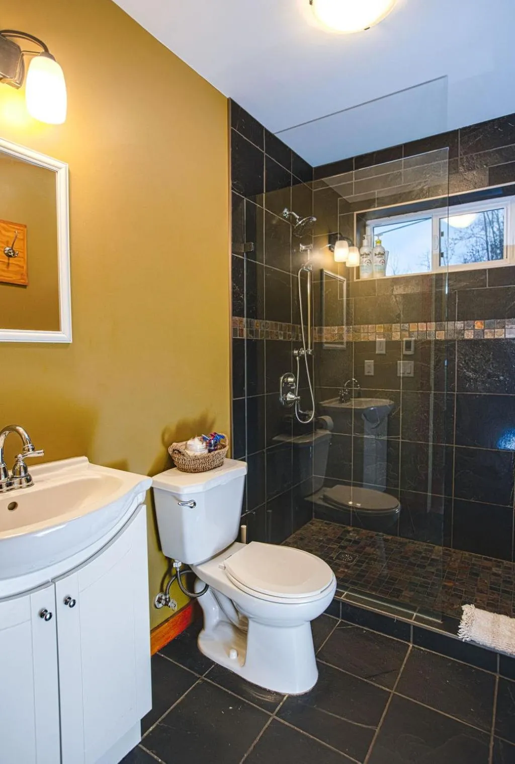 Bathroom in Stoke Cabin by Revelstoke Vacations
