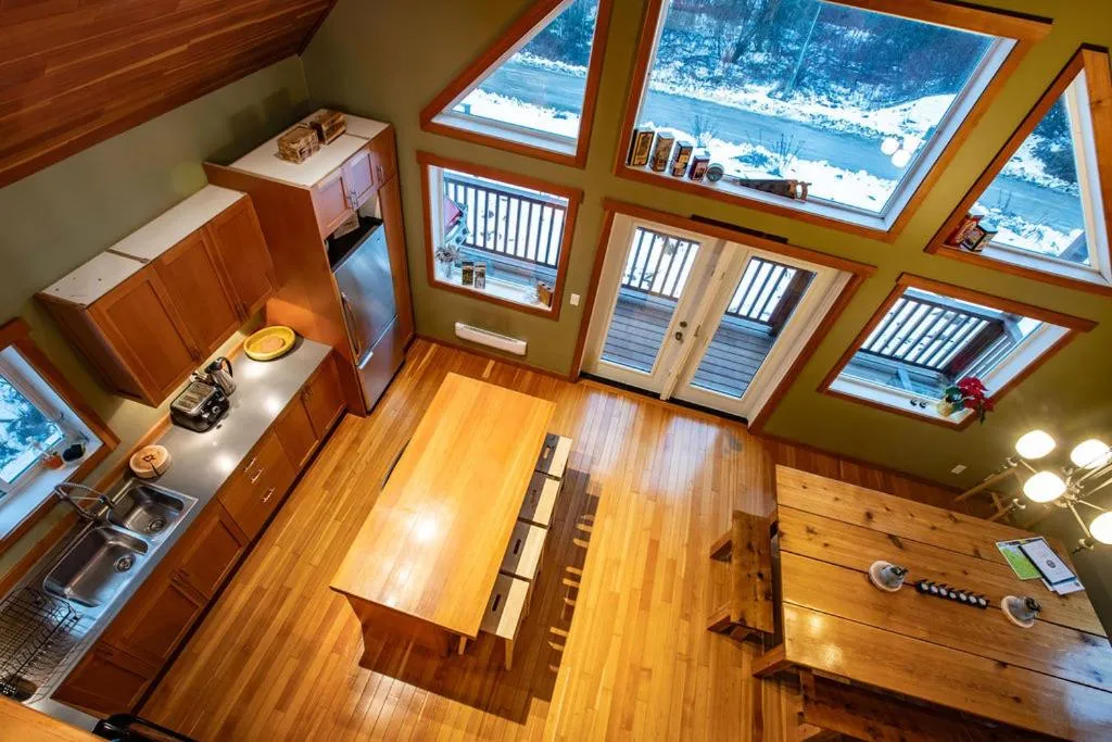 kitchen in Stoke Cabin by Revelstoke Vacations
