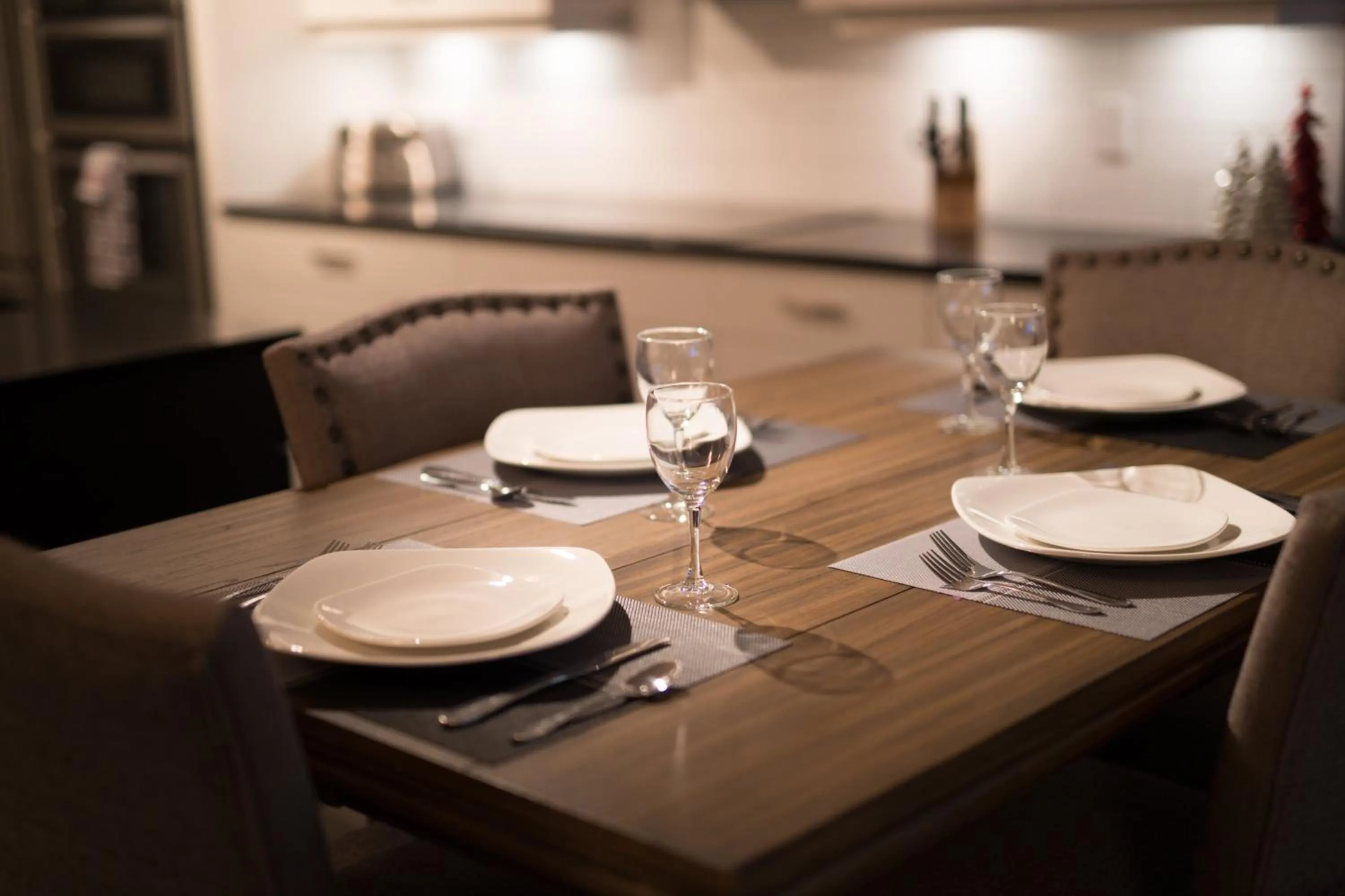 Dining area in Clipperton Suite by Revelstoke Vacations