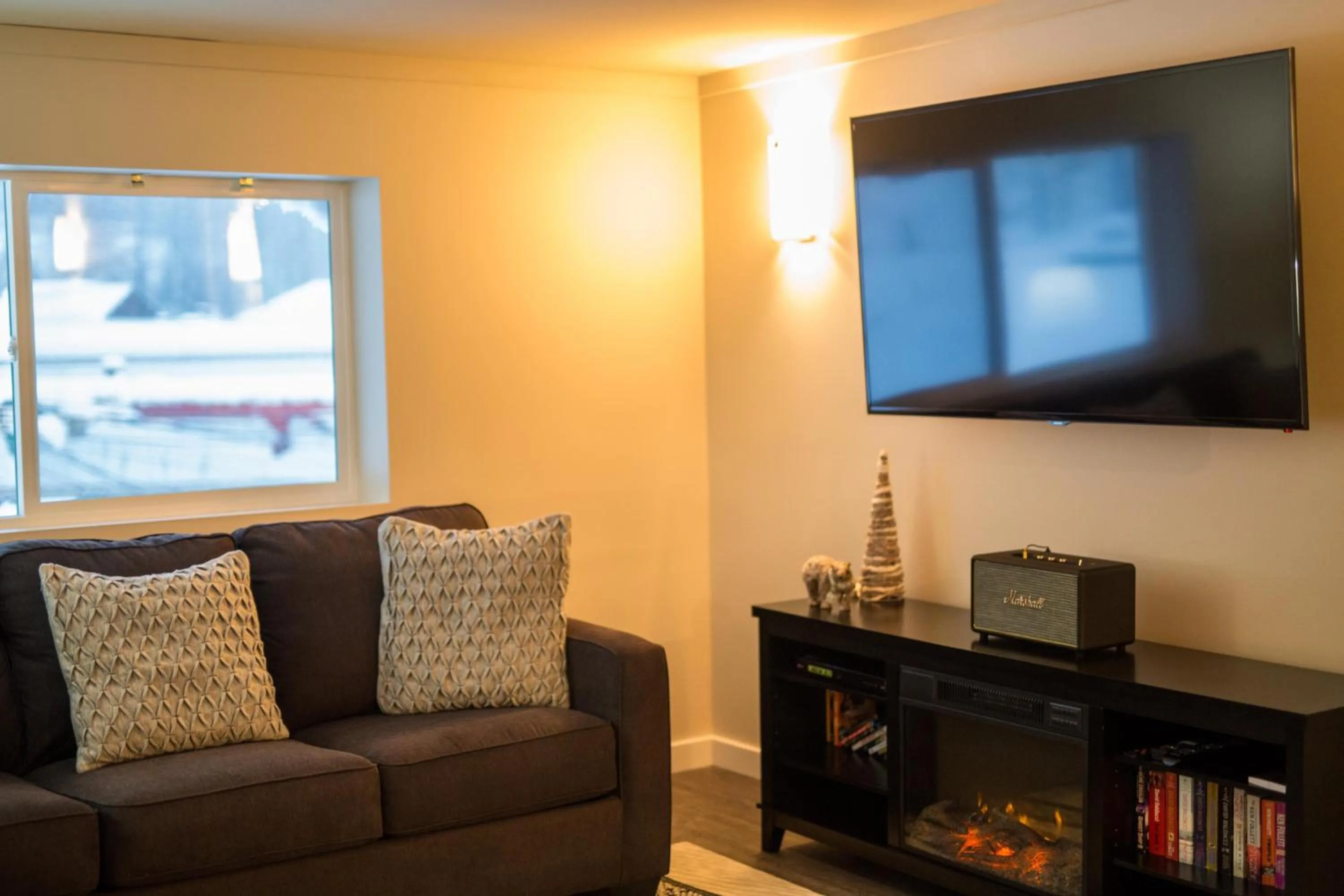TV and multimedia in Clipperton Suite by Revelstoke Vacations