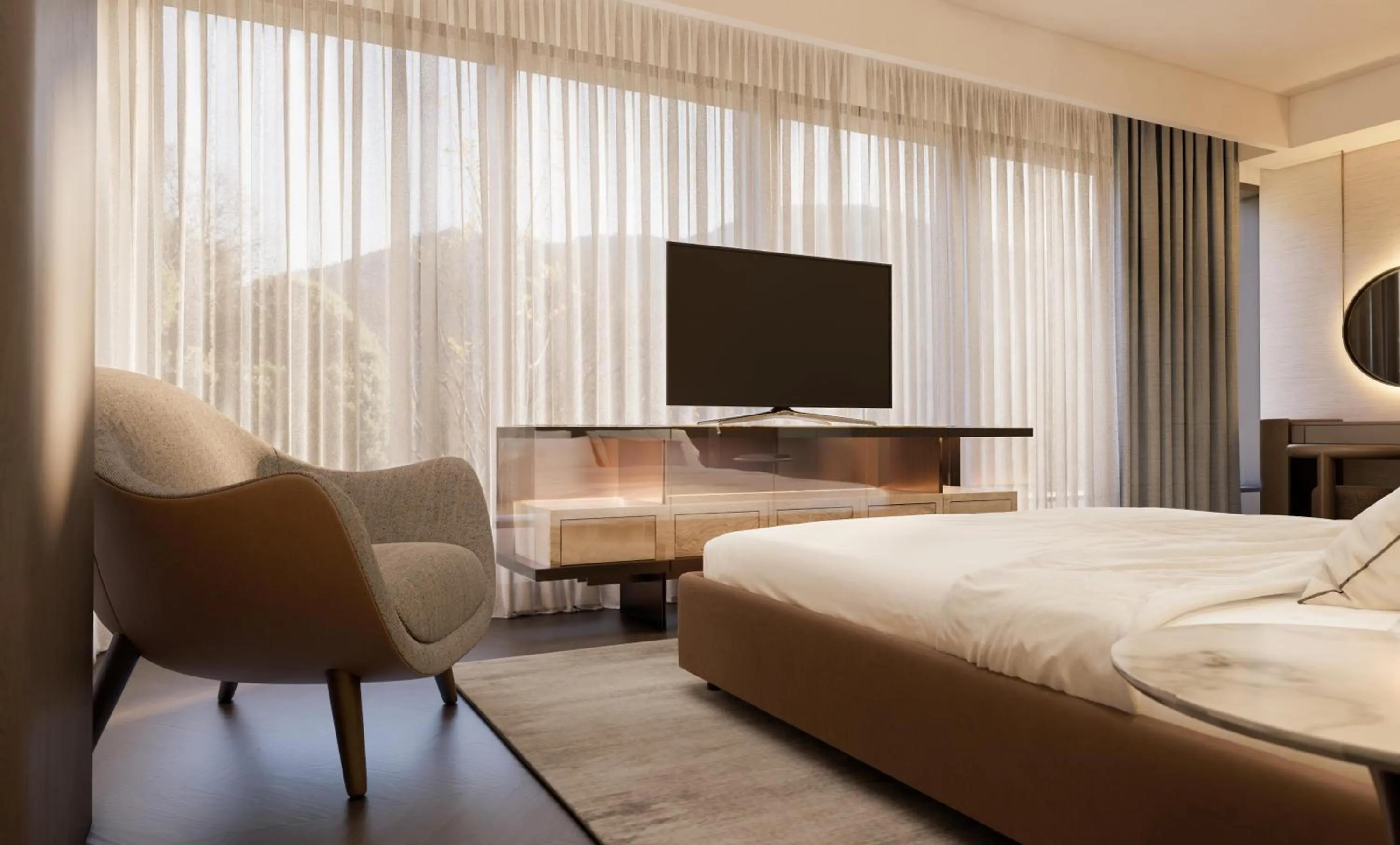 Bedroom, Bed in Radisson Blu Hotel, Cluj