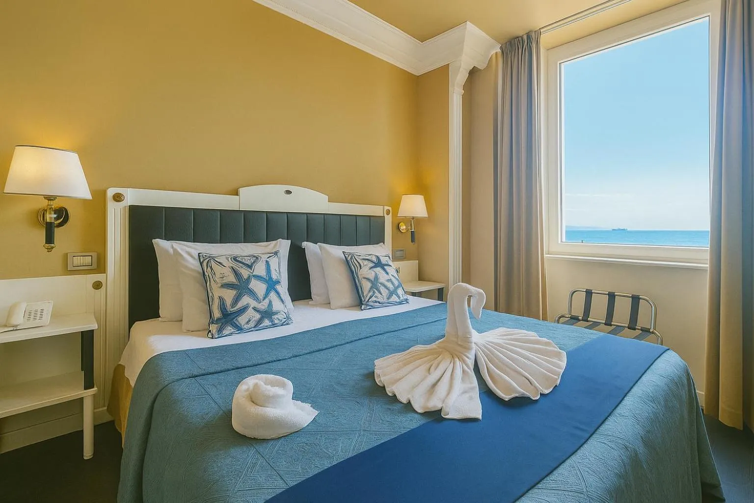 Bed in Greif Hotel & Spa