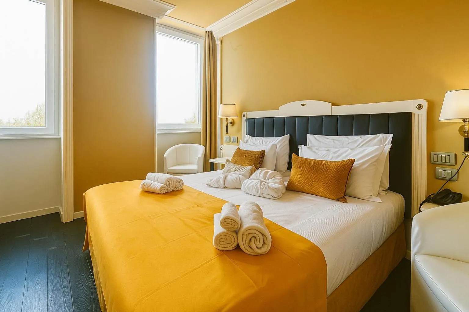 Bed in Greif Hotel & Spa