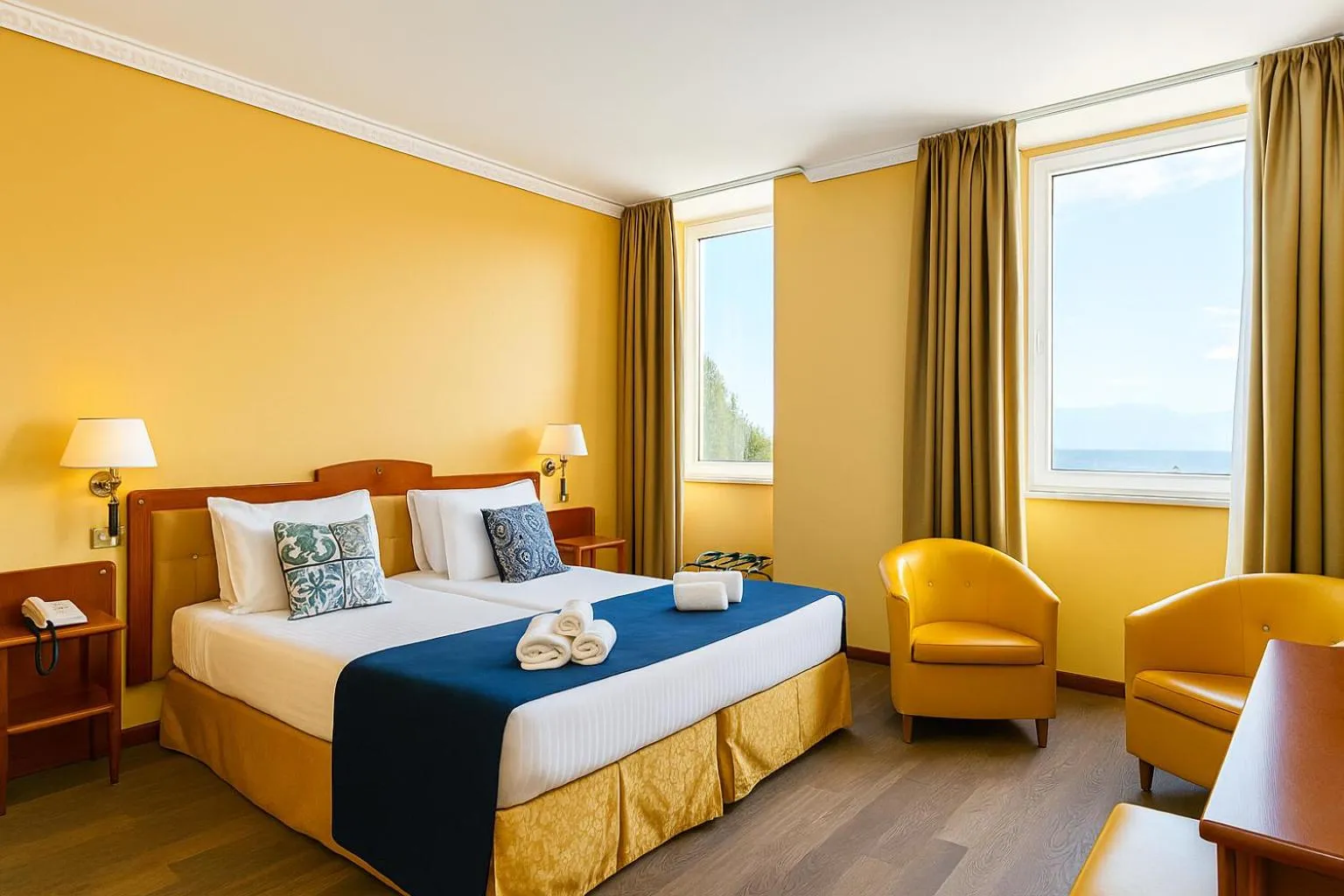 Bed in Greif Hotel & Spa