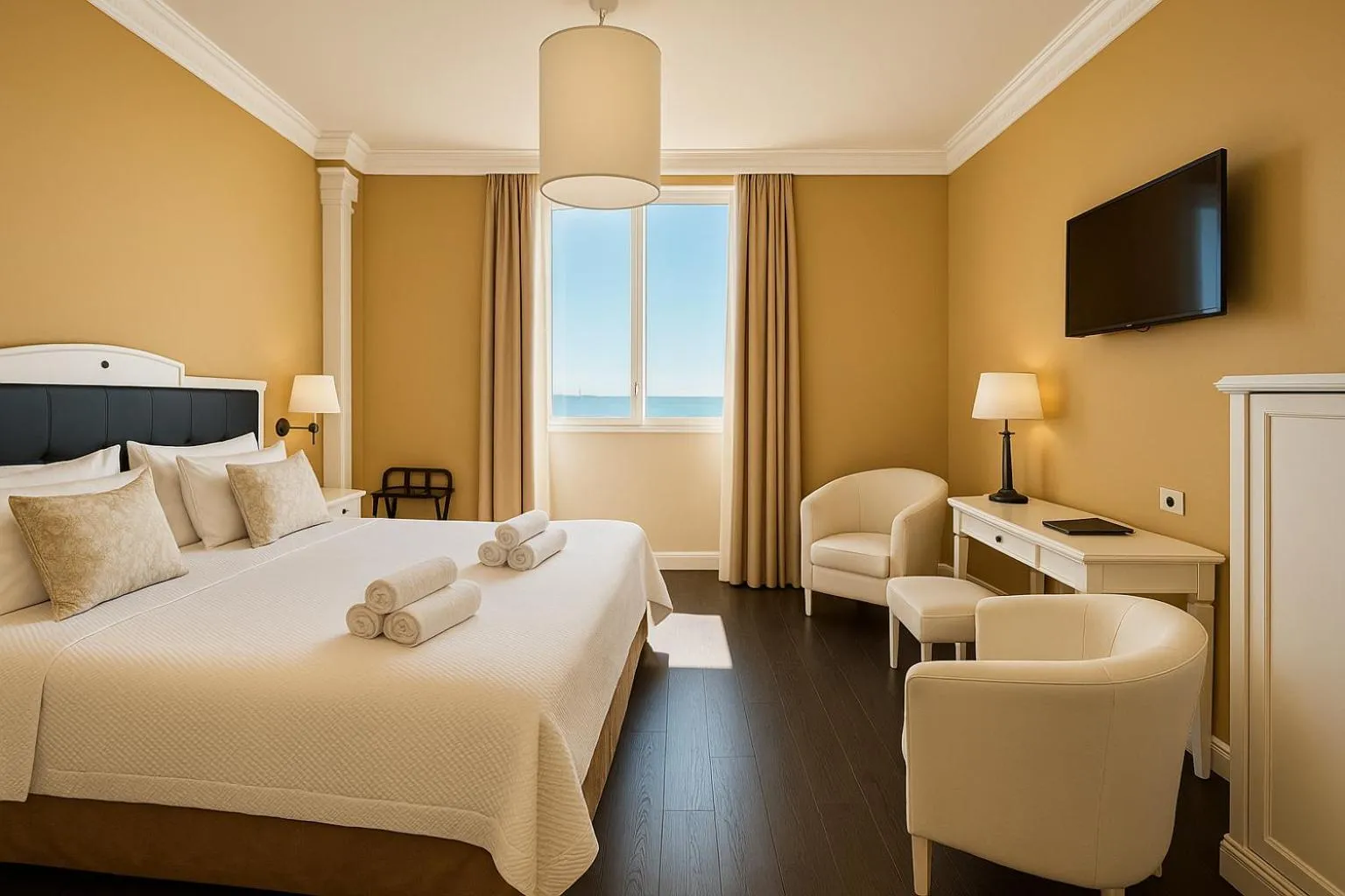 Bed in Greif Hotel & Spa