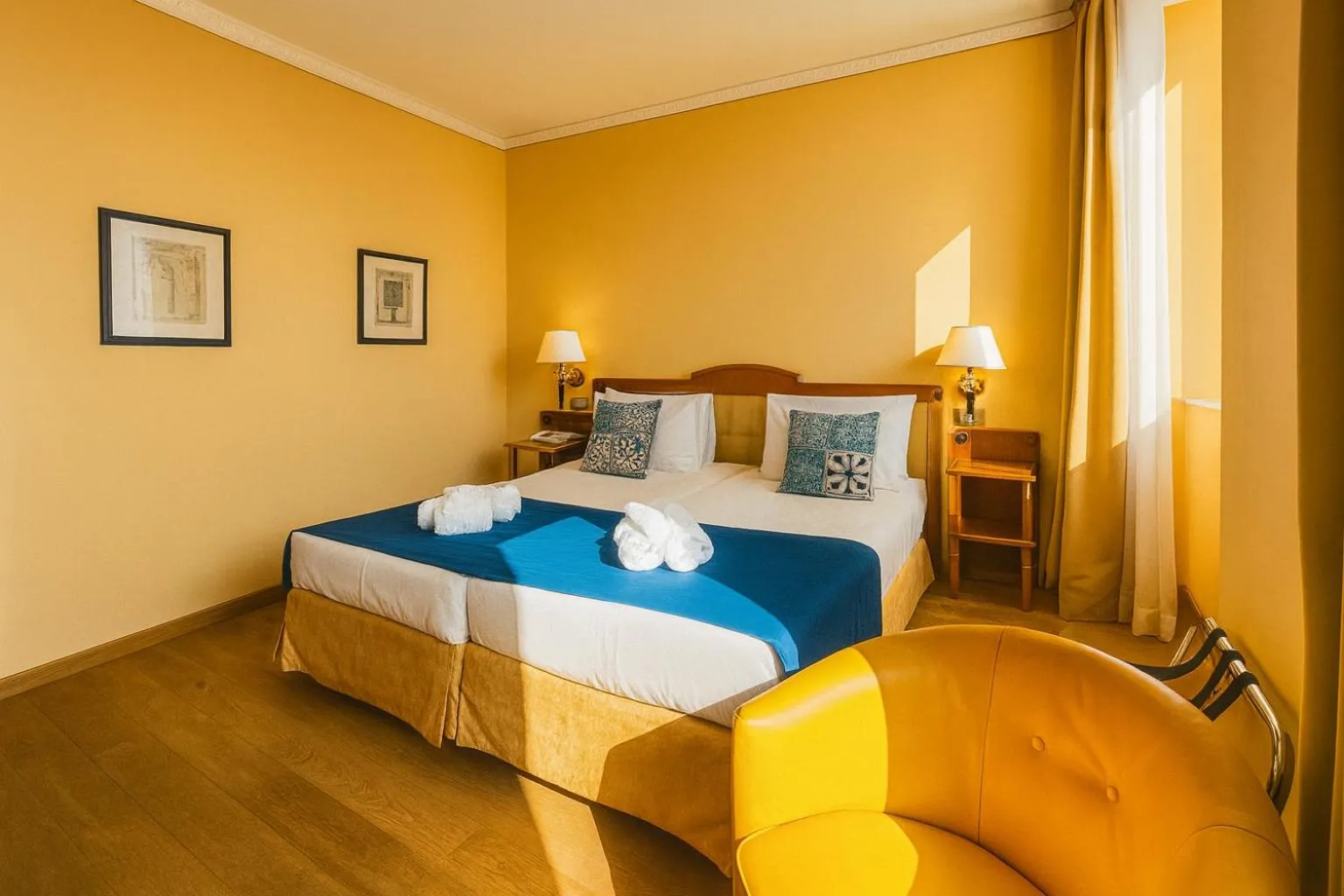 Bed in Greif Hotel & Spa