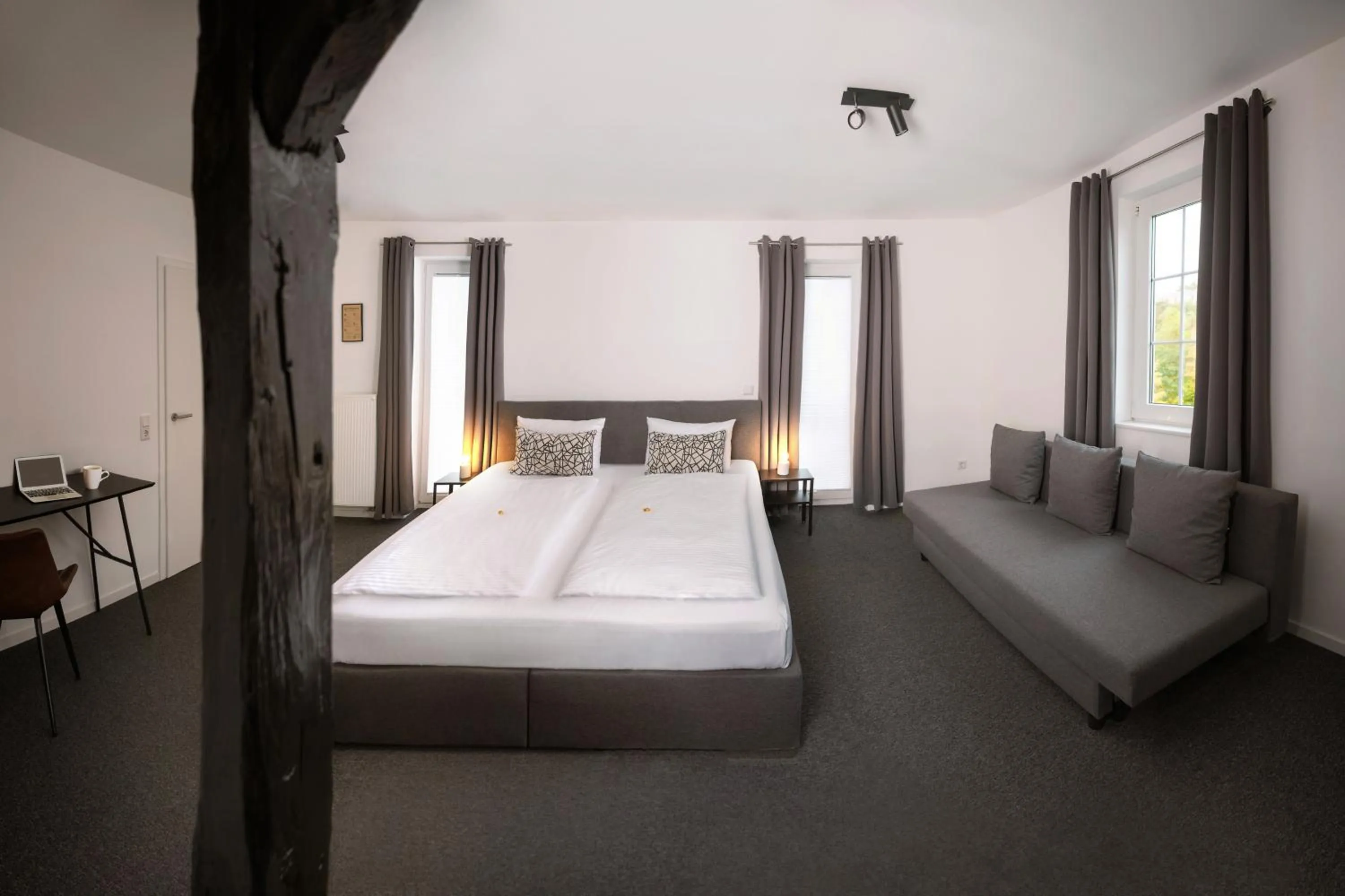 Bed in Hotel Apartment Ferienwohnung Meyenhof Frankenberg Eder