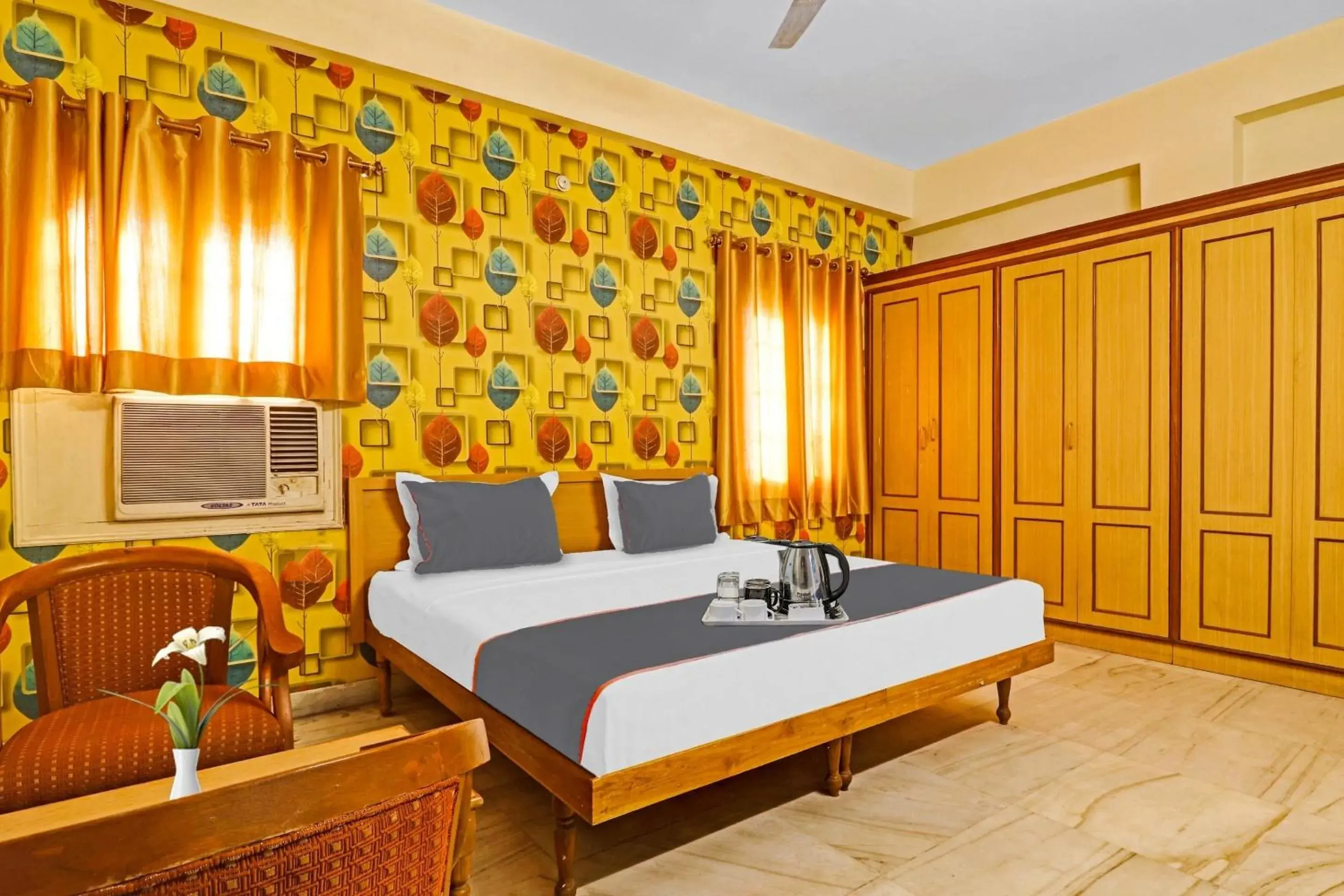 Bedroom, Bed in Capital O Samrat Palace Near Nampally Station Bedroom, Bed in Capital O Samrat Palace Near Nampally Station