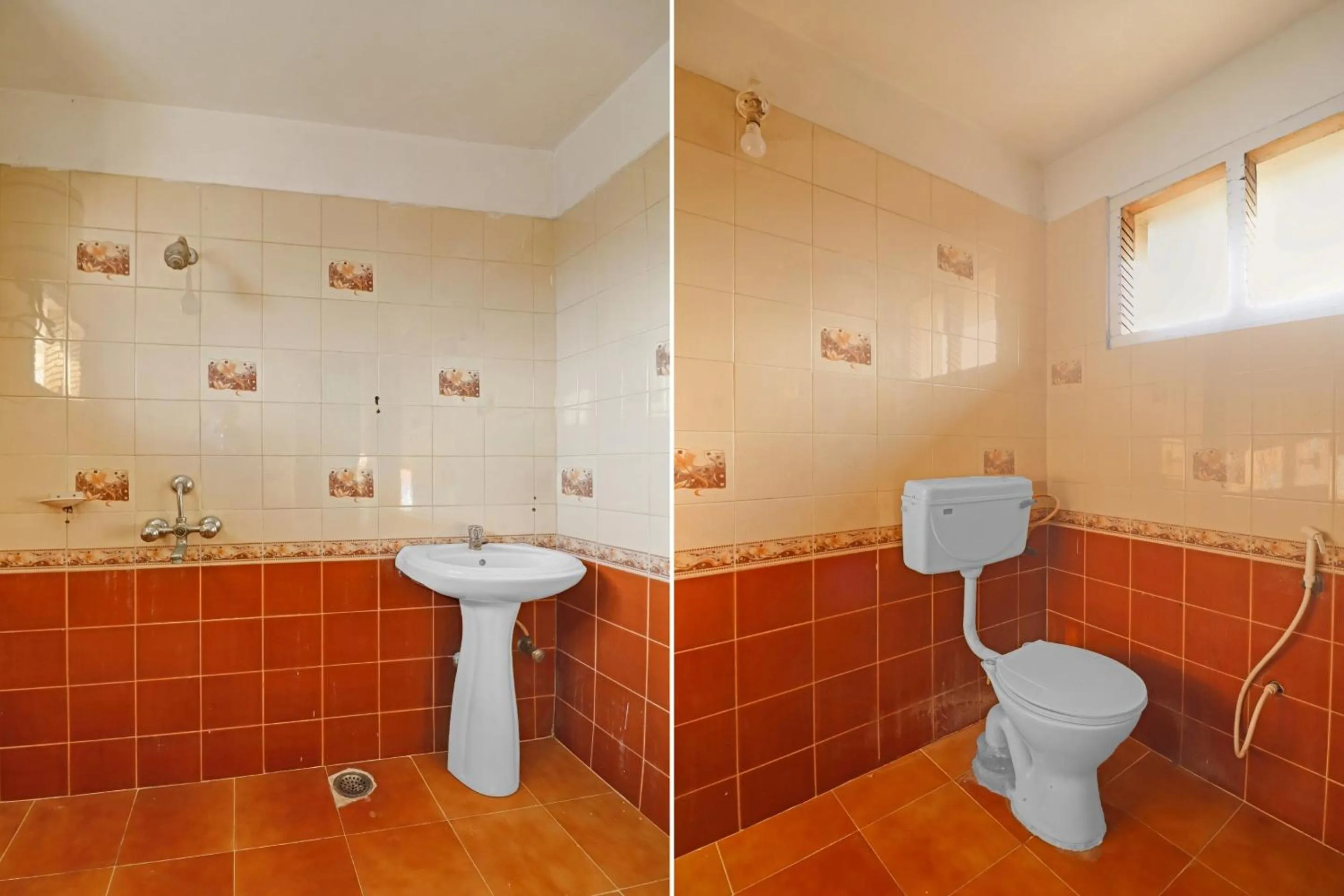 Bathroom in Capital O Samrat Palace Near Nampally Station