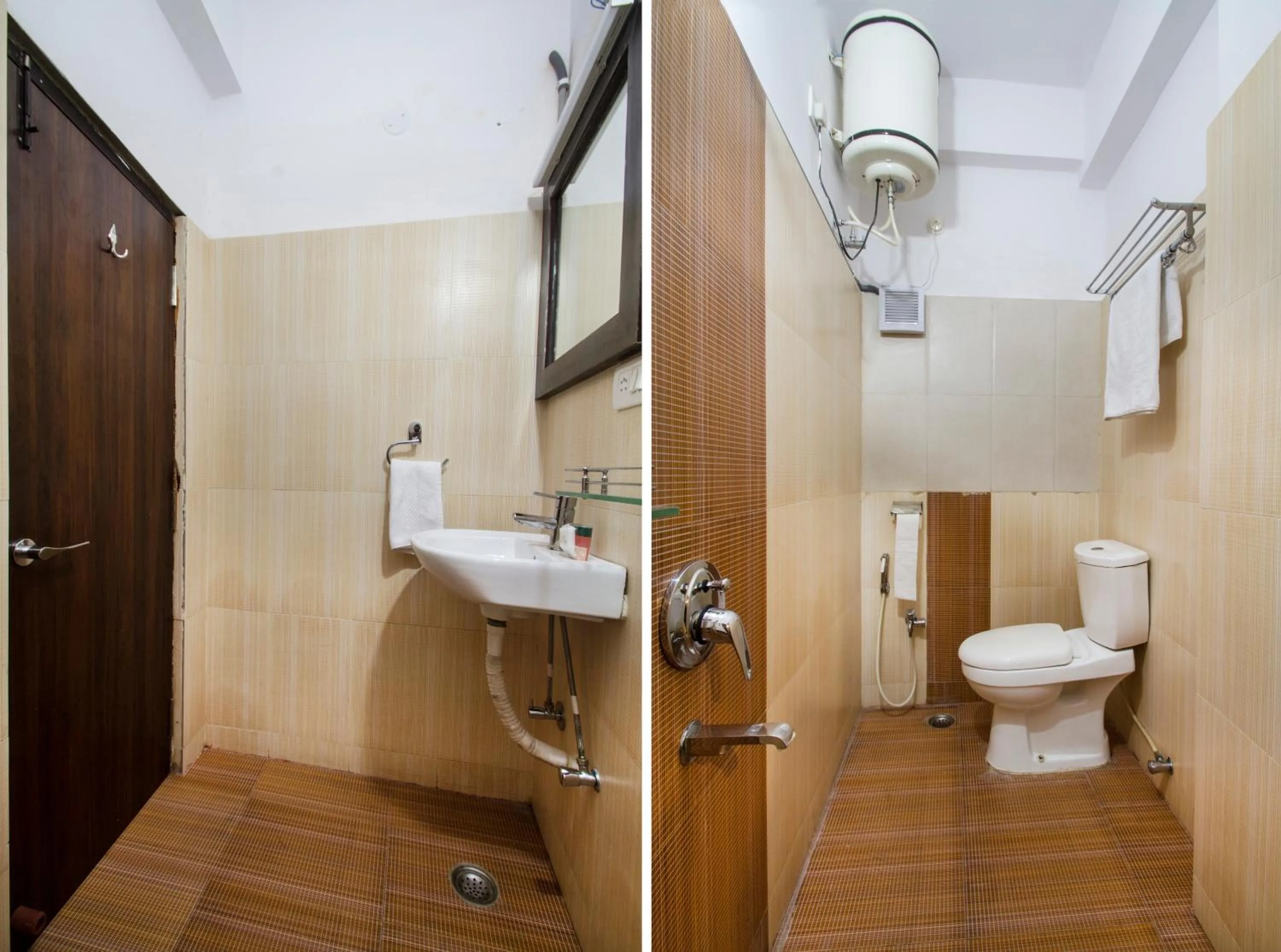Bathroom in Collection O Park Heights Banjara Hills Near Gvk One Mall