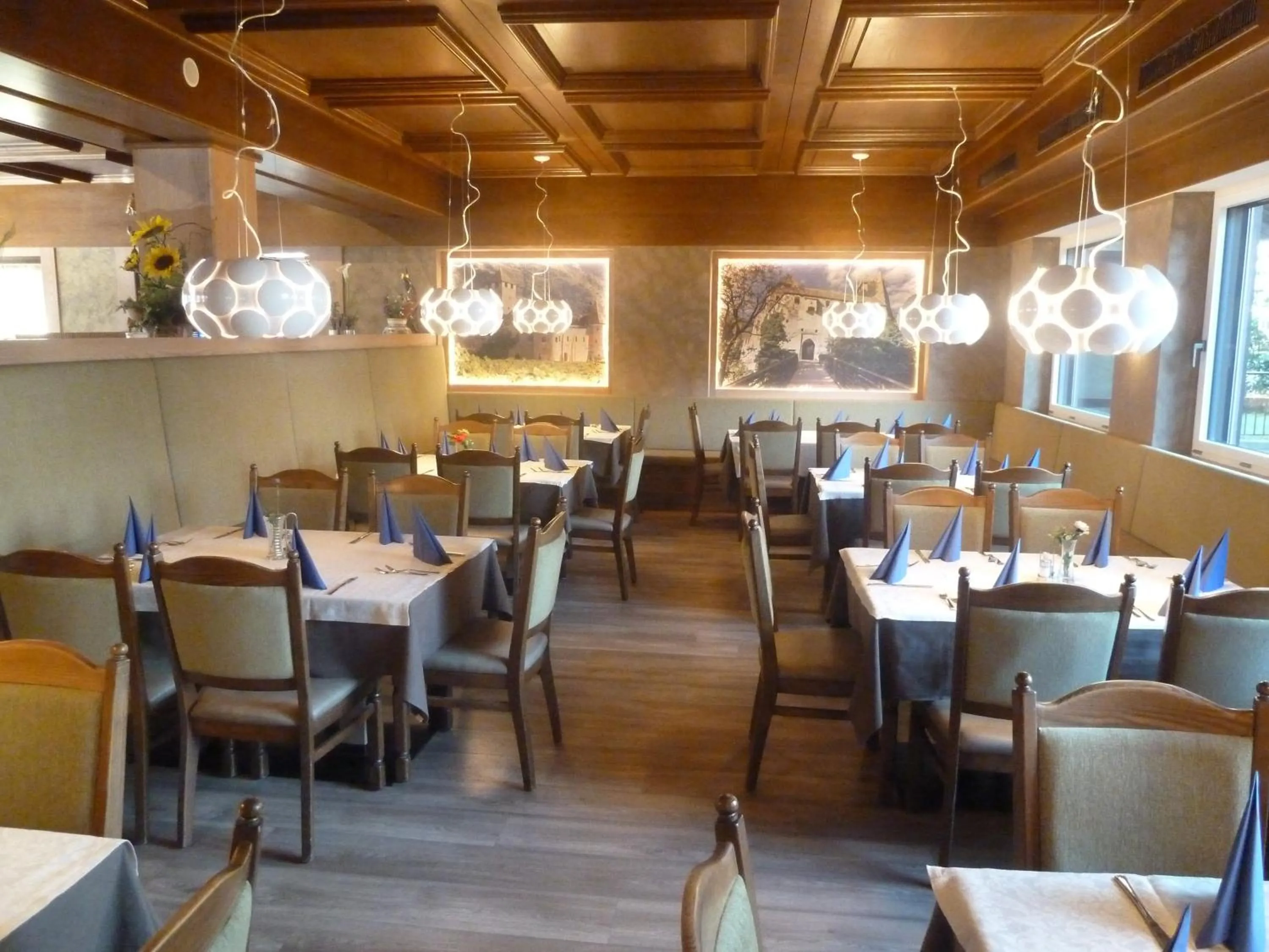 Dining area in Hotel Chrys