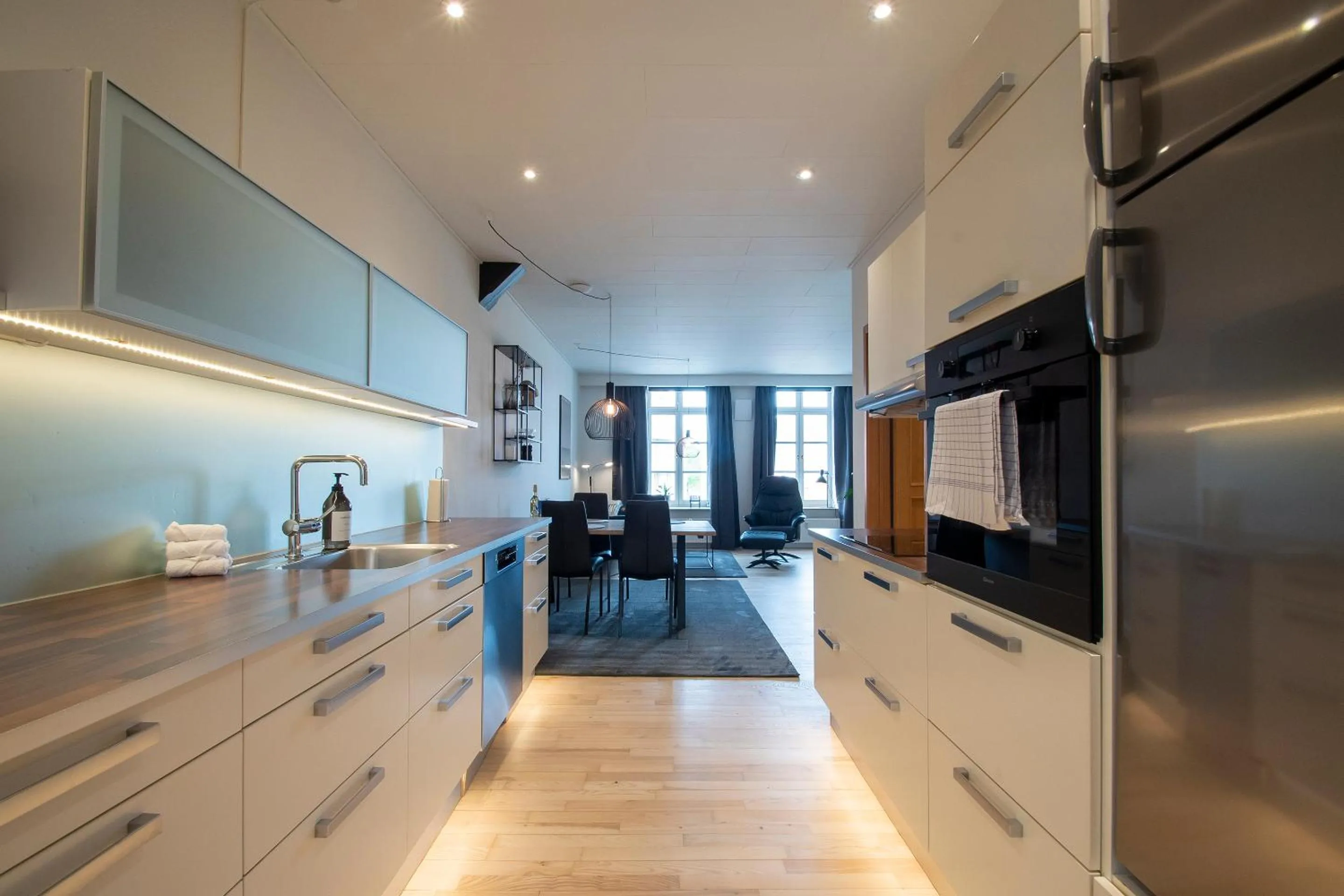 kitchen in Central City Apartment