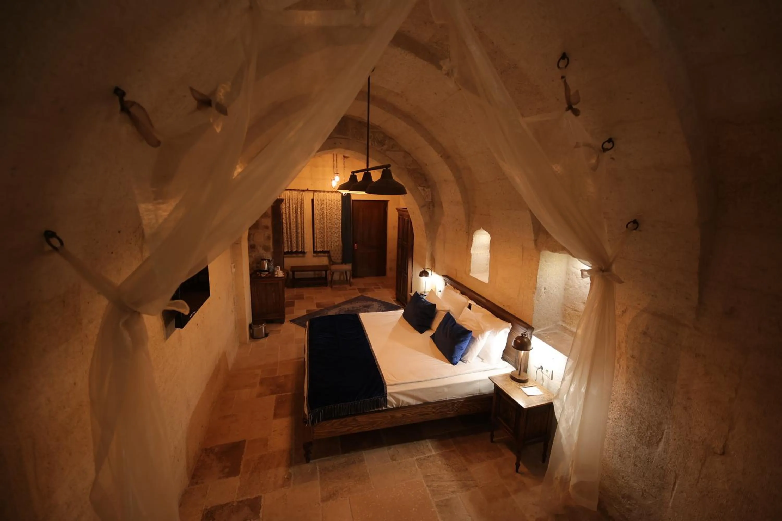 Bed in Ürgüp Cave Suites