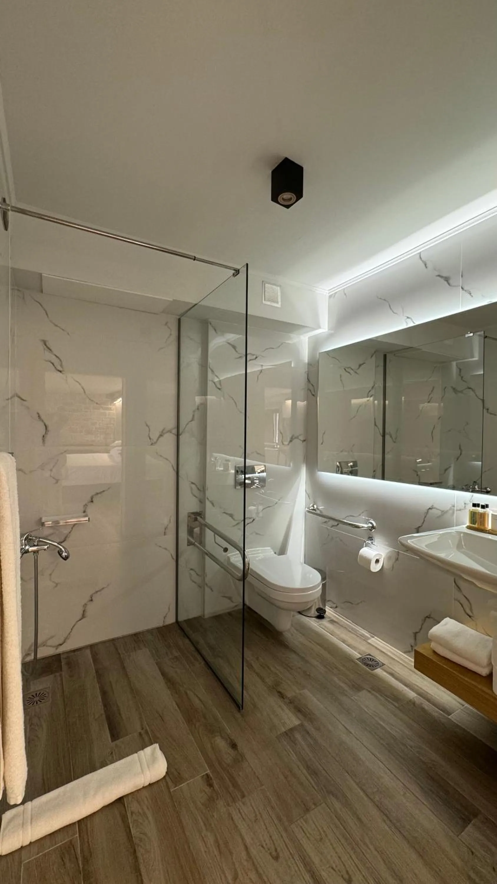 Shower in Manifest Boutique Hotel