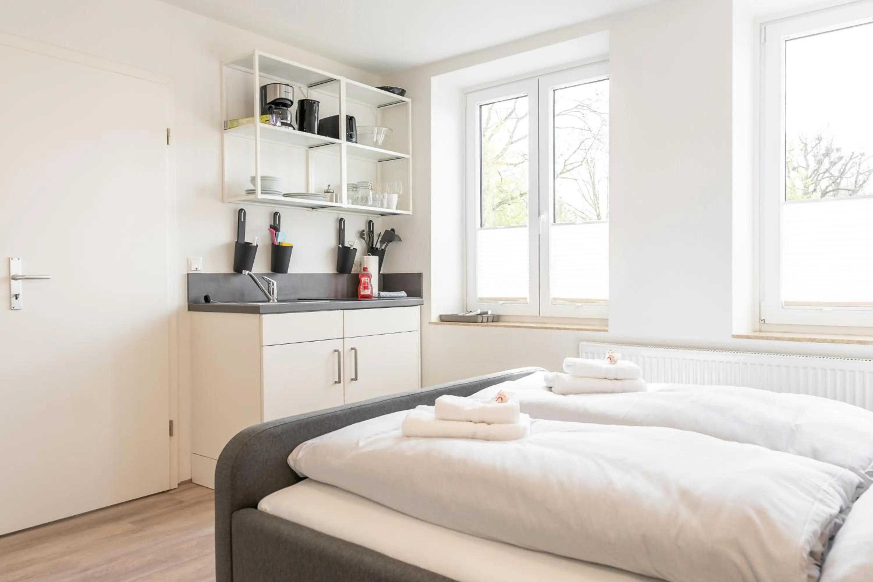 Bed in Landschaftliches Haus