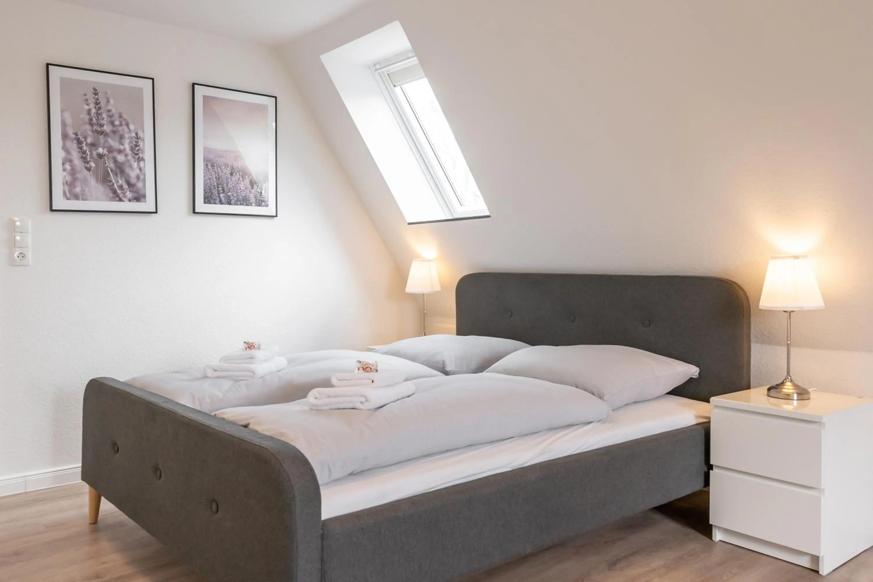 Bed in Landschaftliches Haus