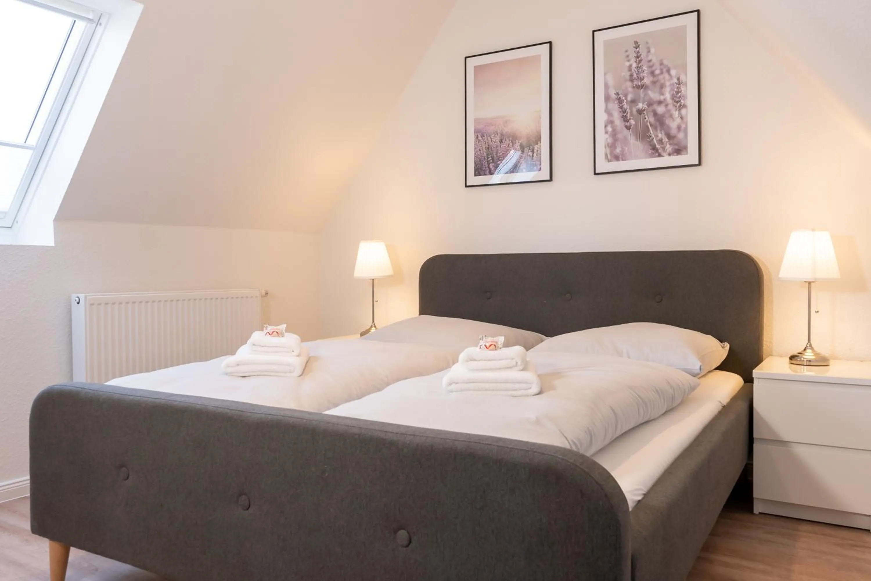 Bed in Landschaftliches Haus