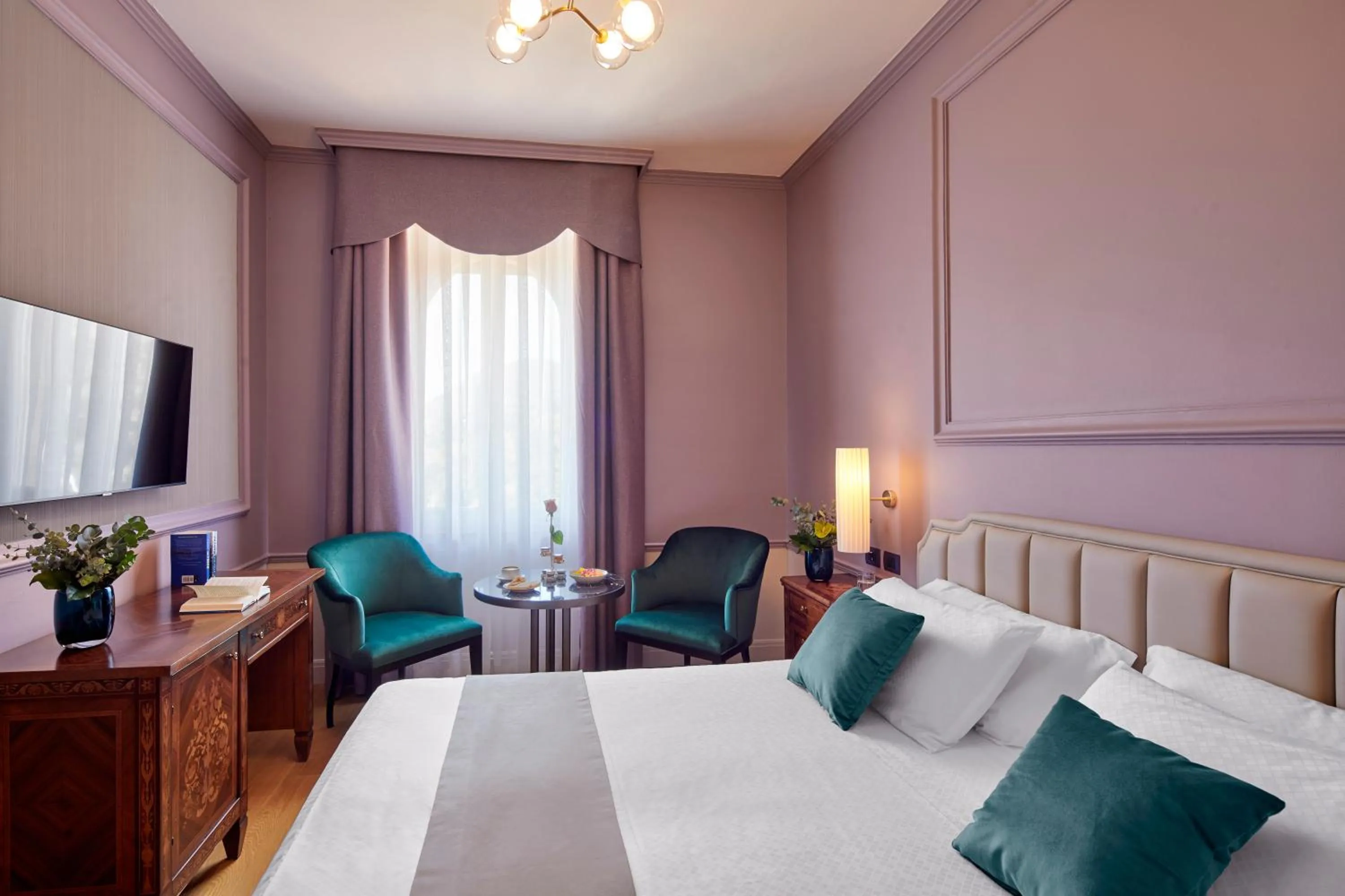 Bed in Hotel Villa Del Sogno