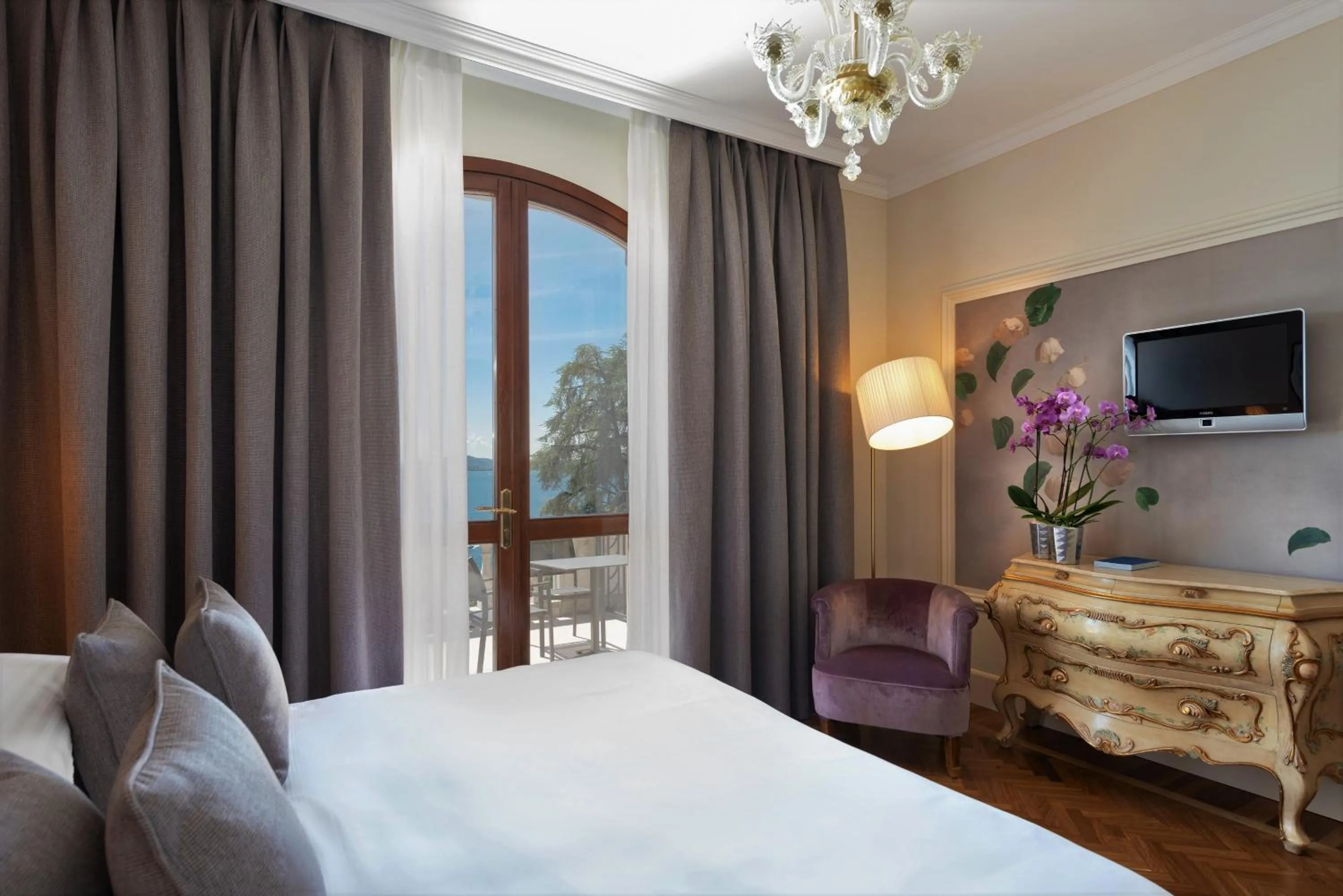 Bed in Hotel Villa Del Sogno