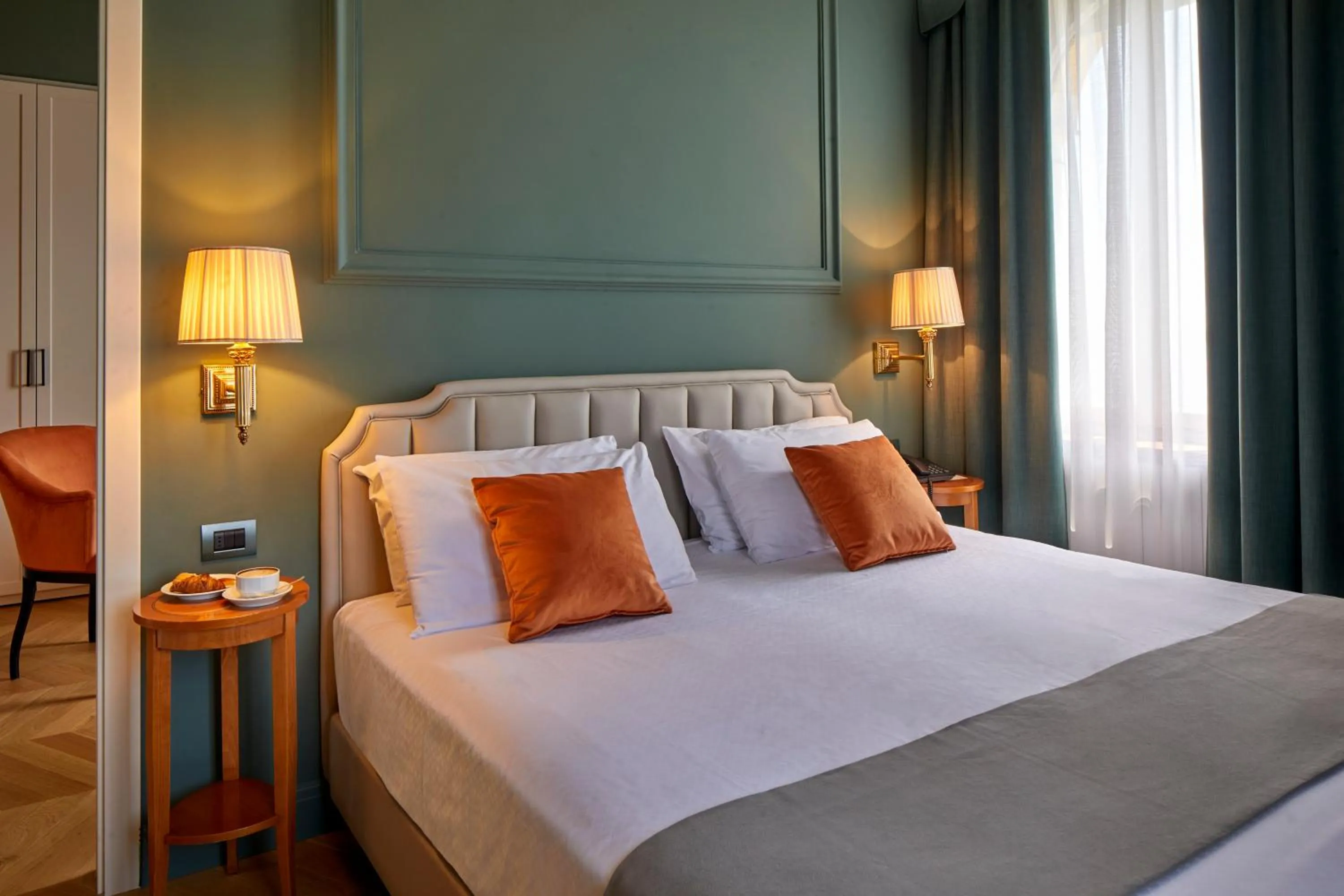 Bed in Hotel Villa Del Sogno