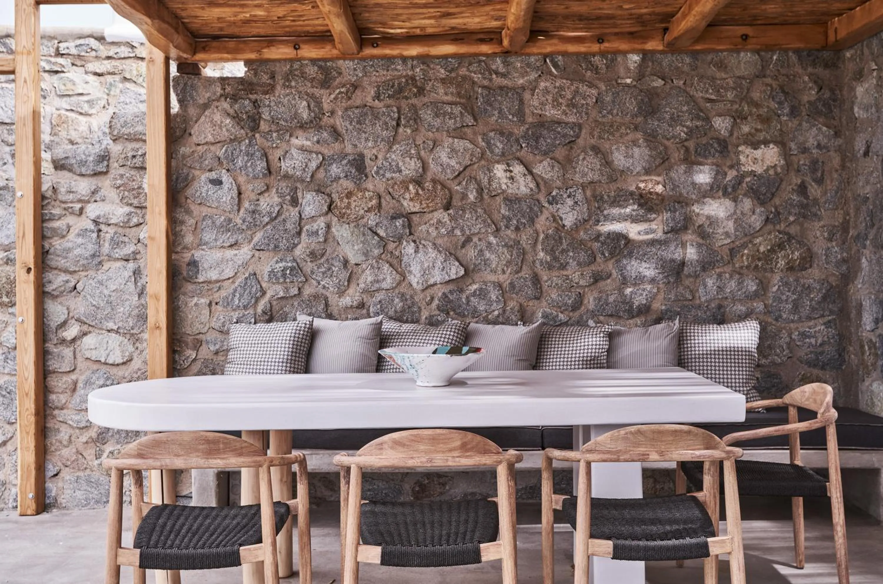 Patio in Hill Club Naxos