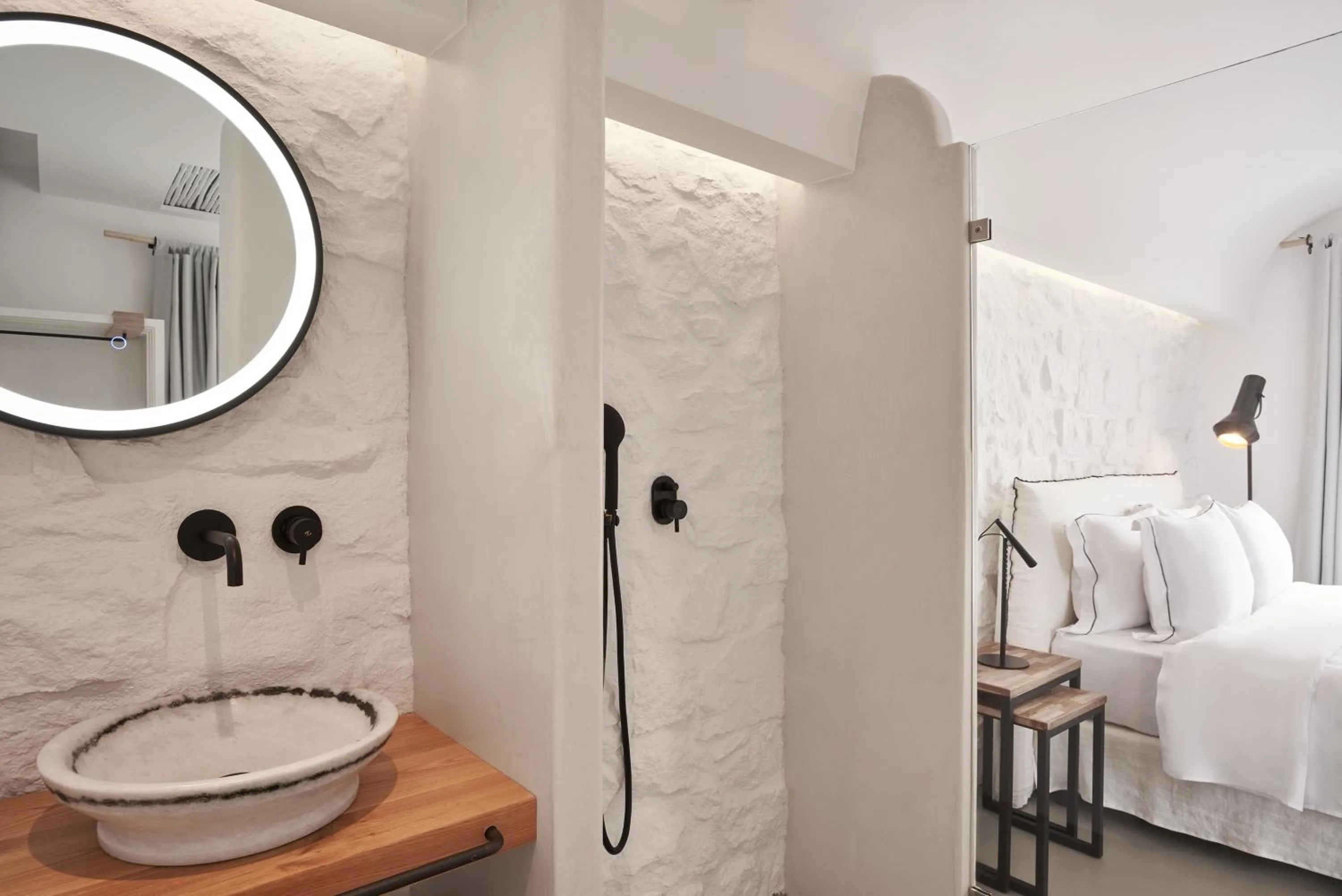 Bedroom, Bed in Hill Club Naxos