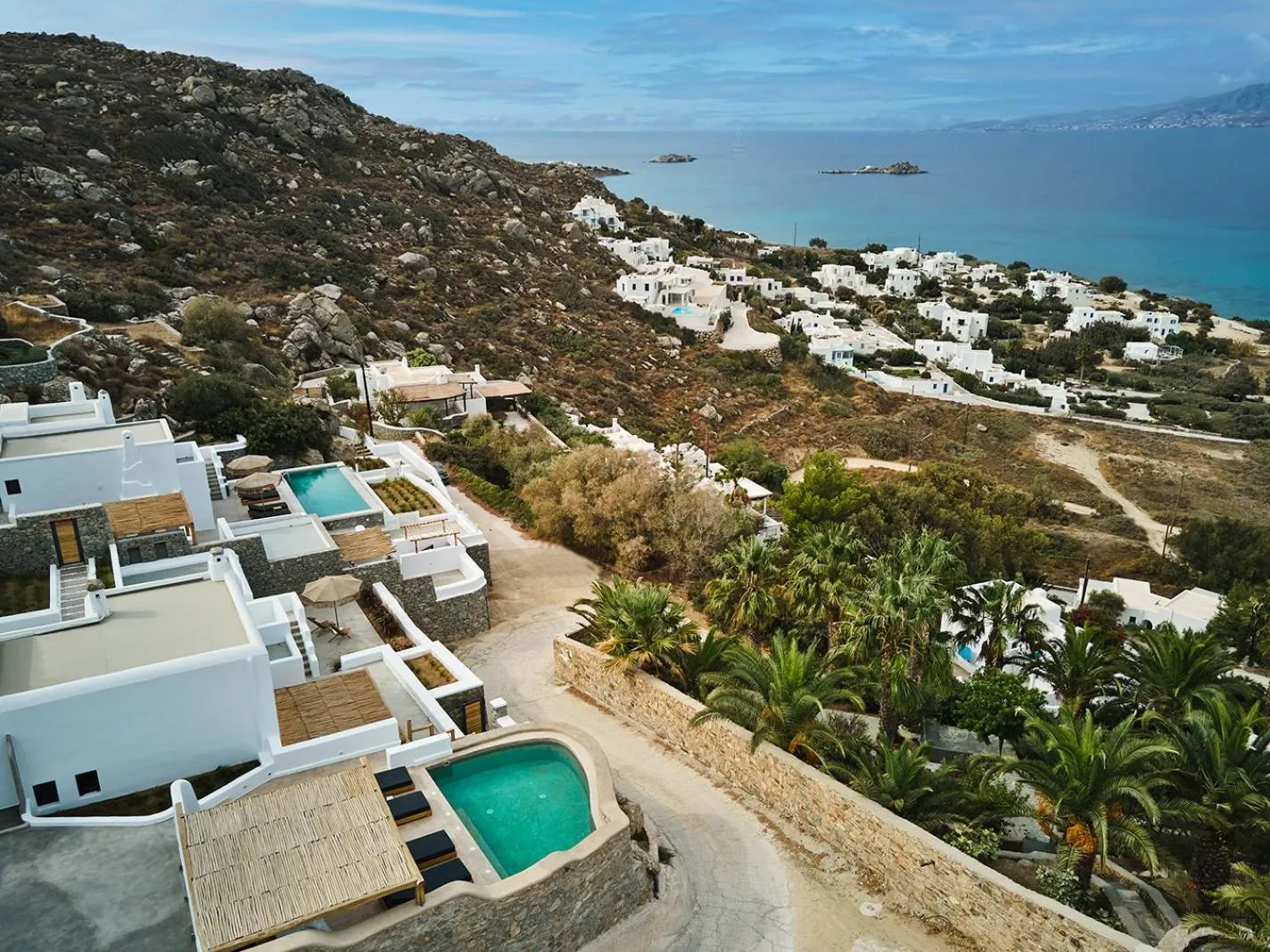 Bird's eye view in Hill Club Naxos