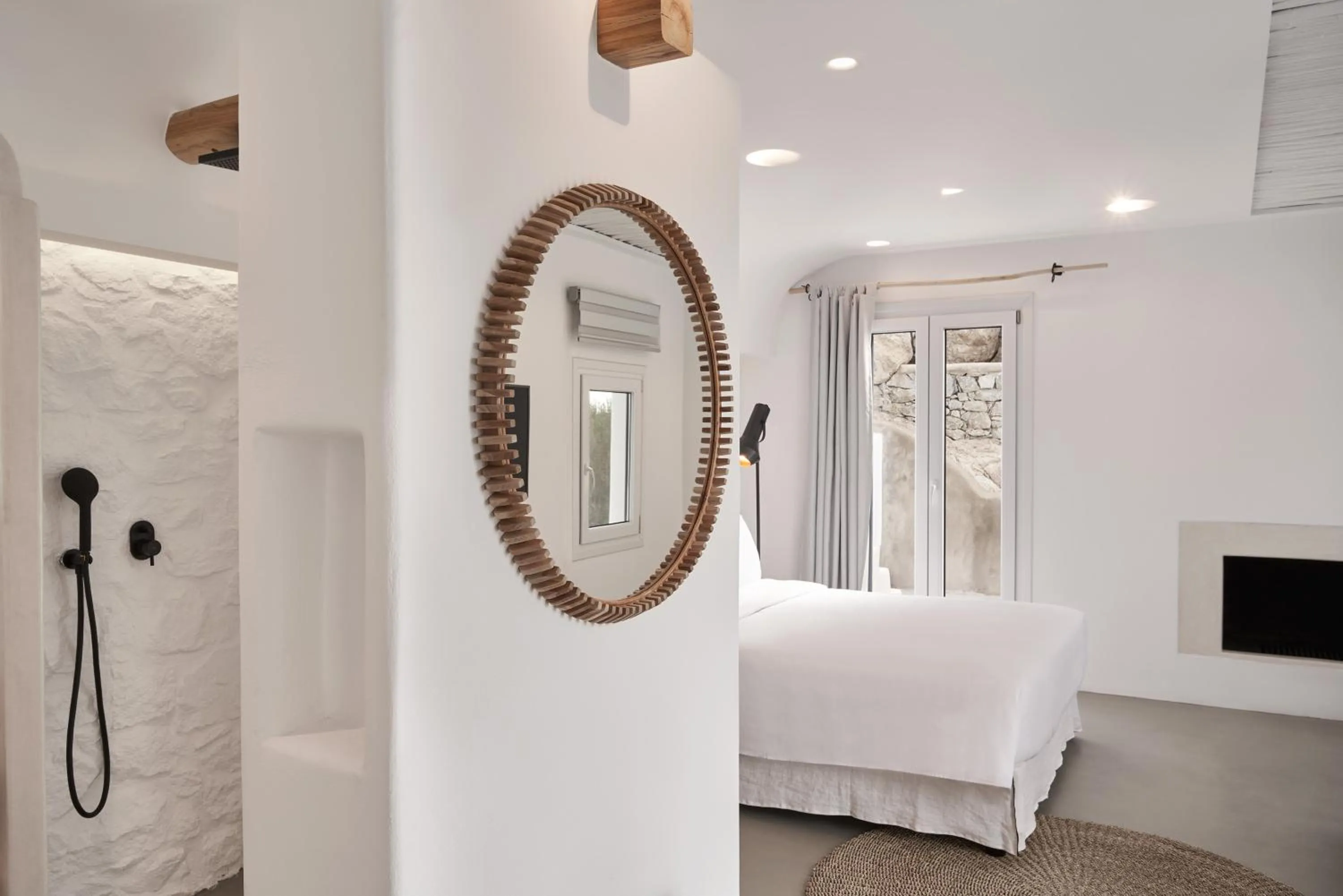 Bedroom, Bed in Hill Club Naxos