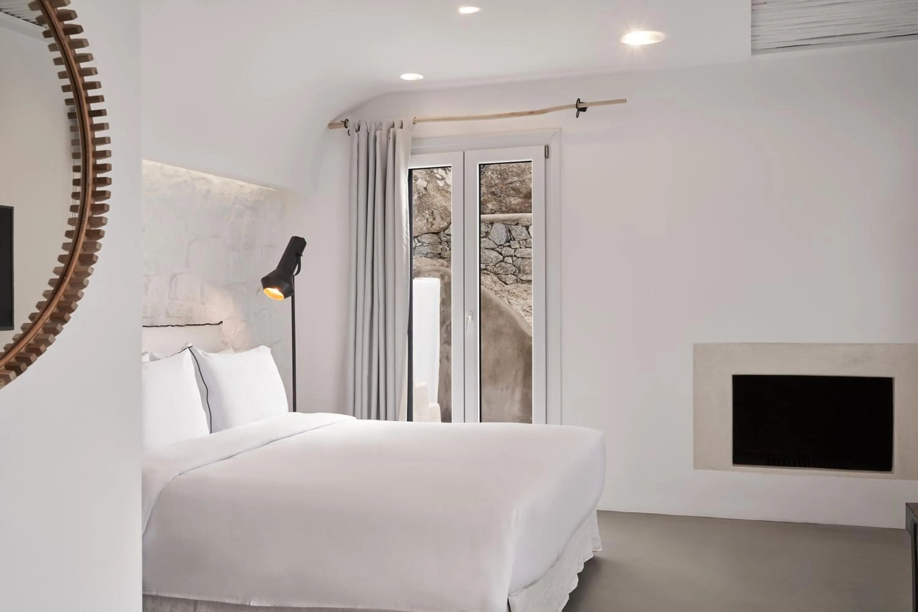 Bedroom, Bed in Hill Club Naxos