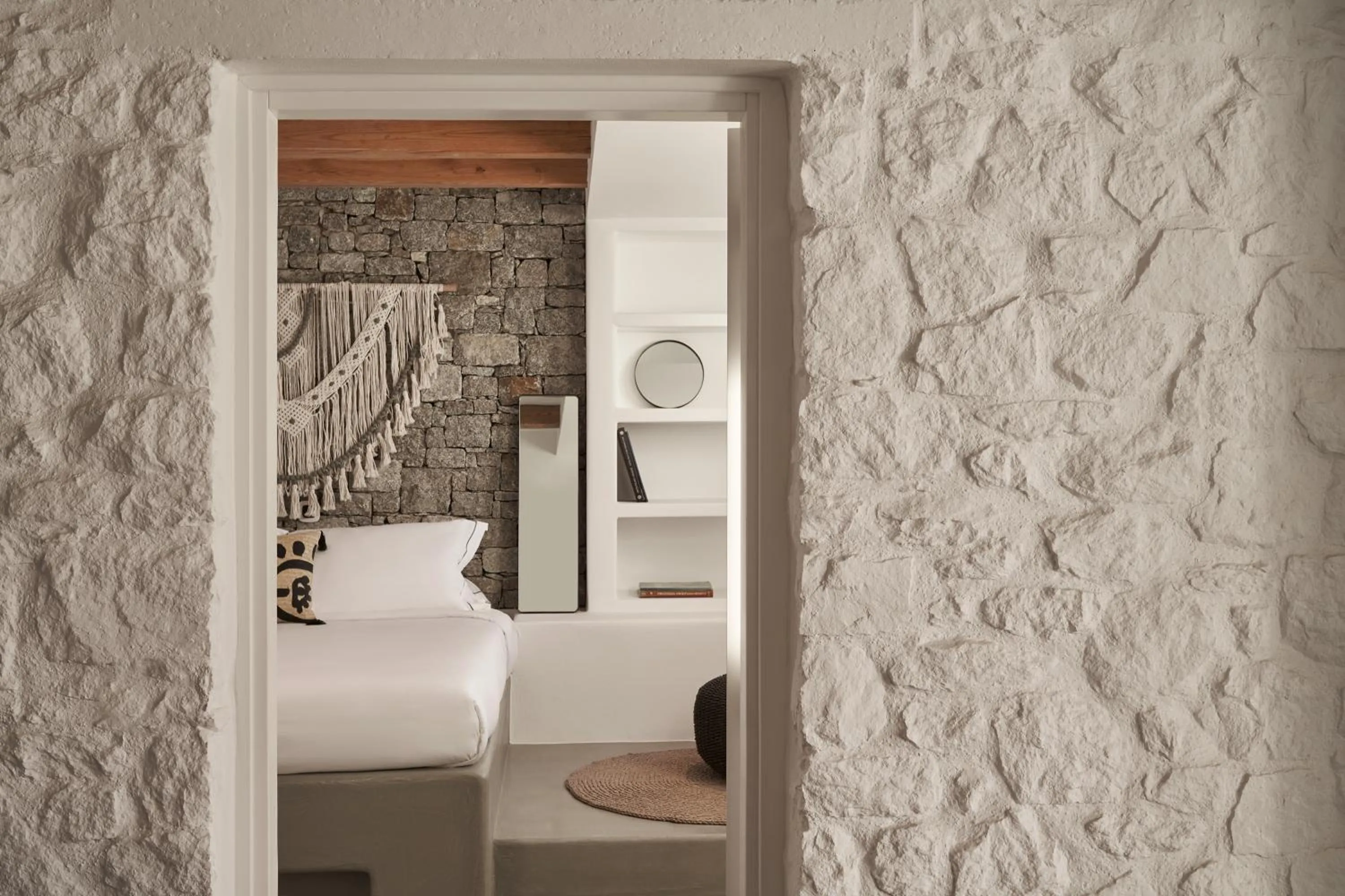 Bedroom, Bed in Hill Club Naxos
